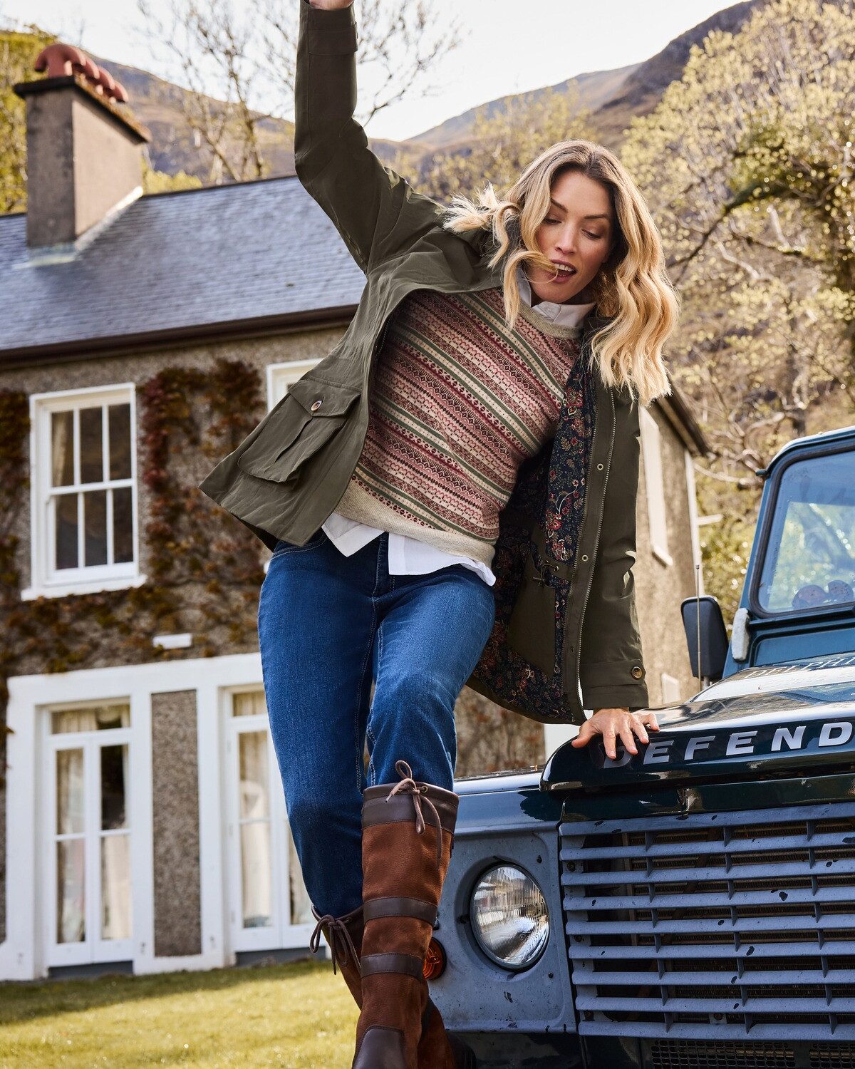 Alan Paine Pullunder Pullunder Fair Isle günstig online kaufen