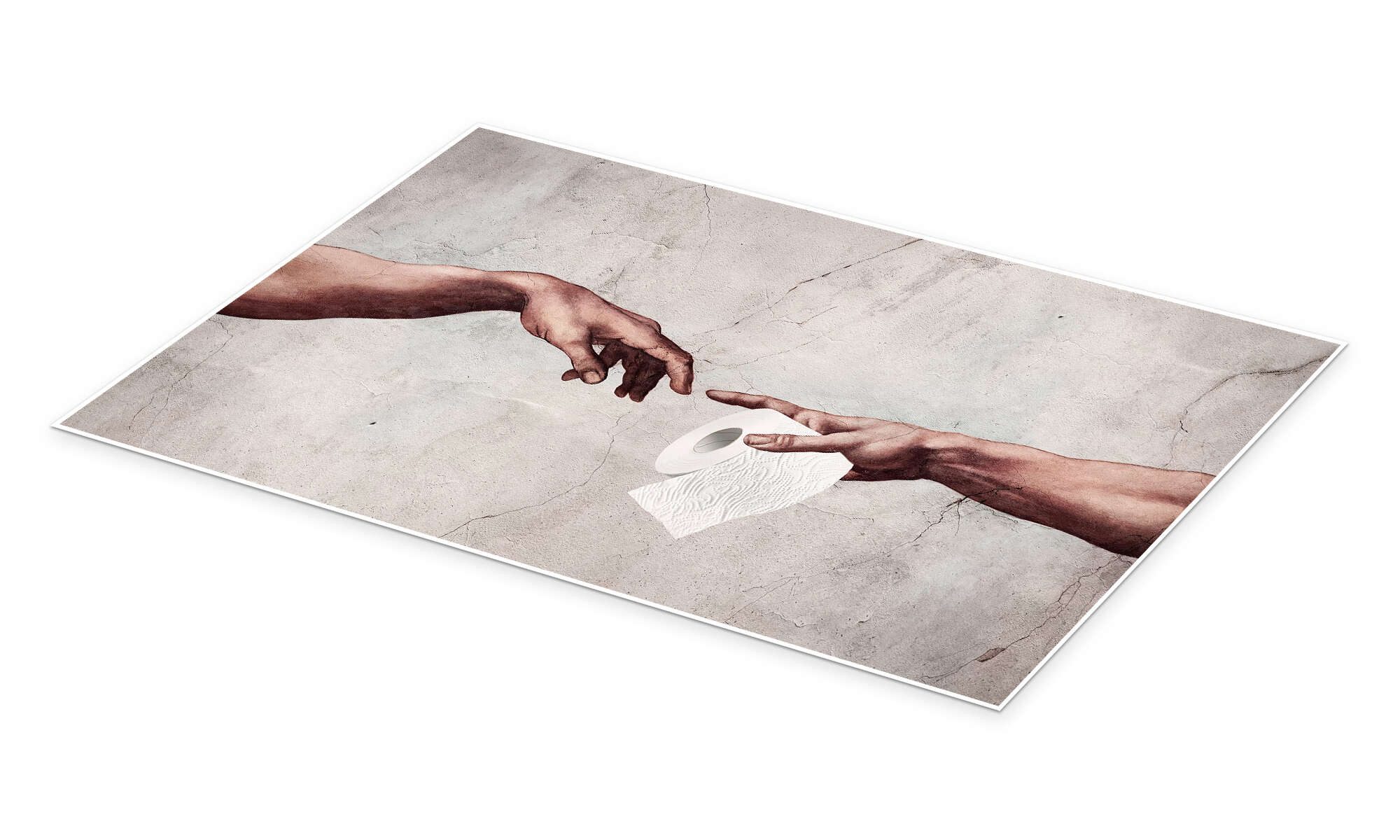 Posterlounge Wandbild Adams Klopapier, 1x, erhältlich als Poster, Leinwandbild, Wandsticker oder Acrylglasbild