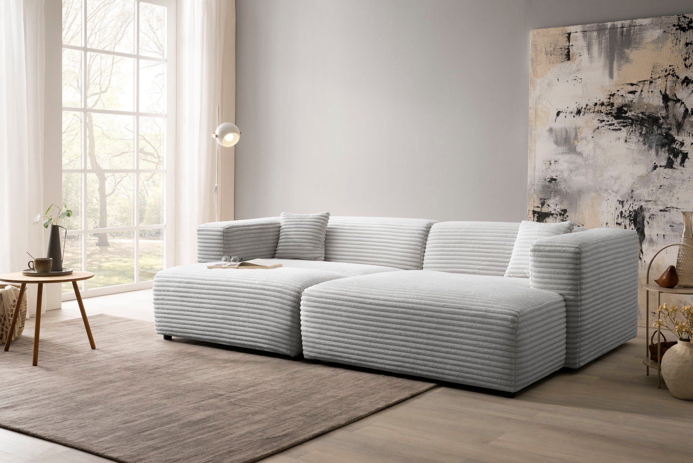 andas Polsterecke BAKELS, Ecksofa-Set mit Hocker, günstig online kaufen