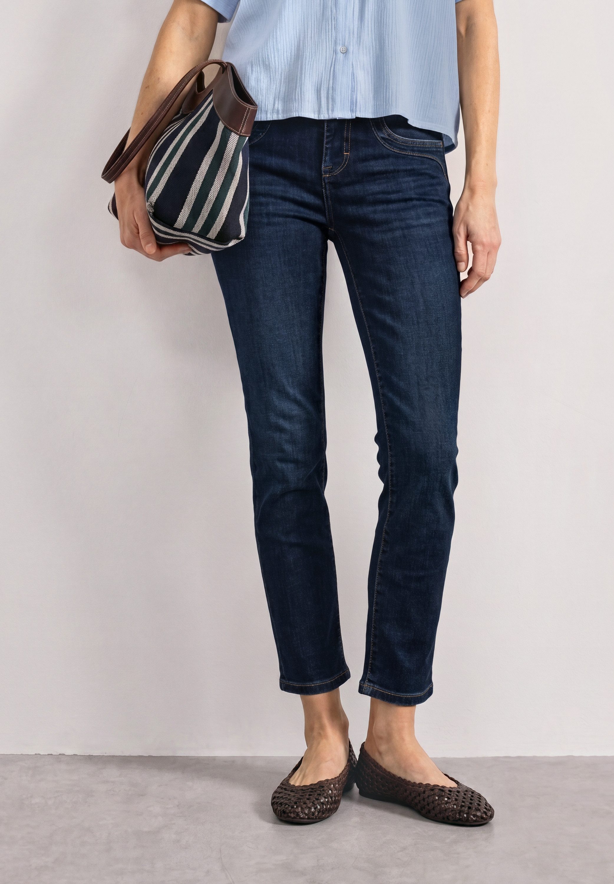 STREET ONE Slim-fit-Jeans Middle Waist