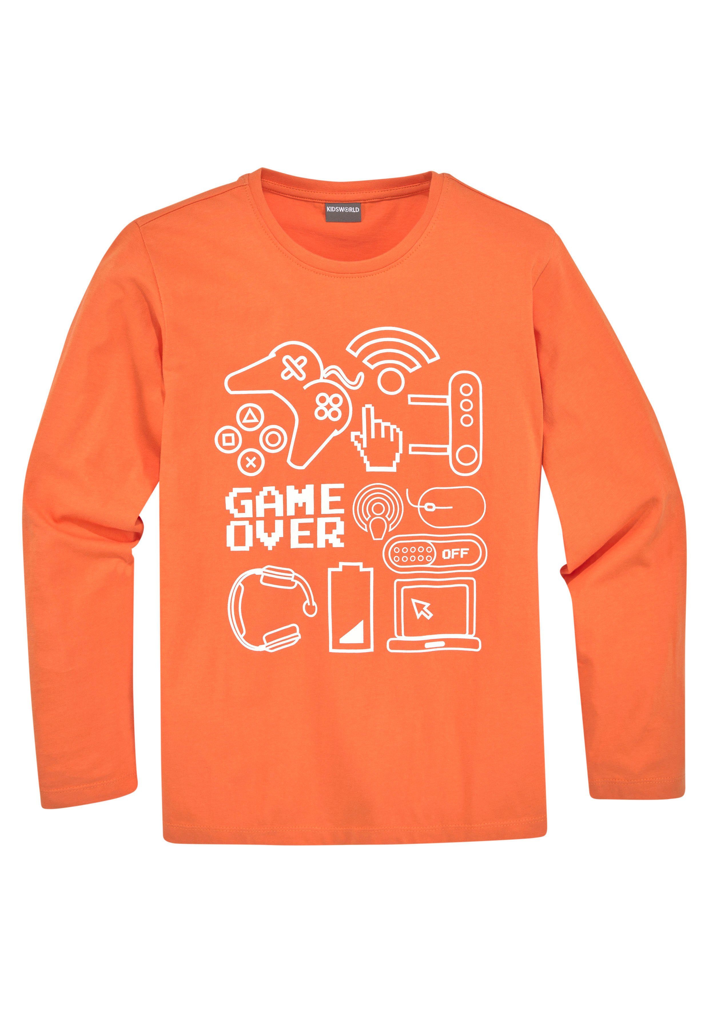 KIDSWORLD 2-tlg) BEATING (Packung, GAME Langarmshirt