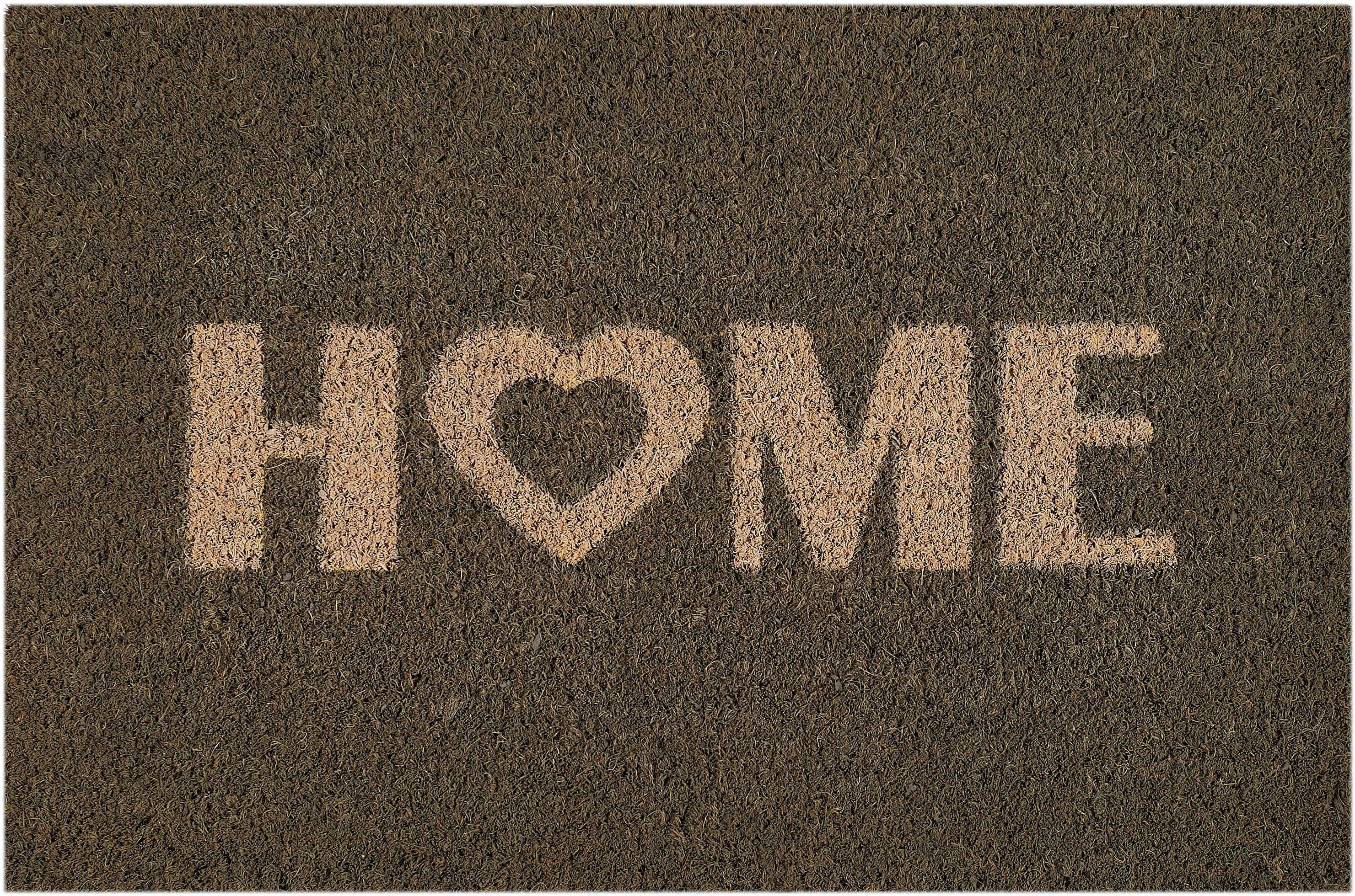 Andiamo Fußmatte Kokos Home Heart, rechteckig, günstig online kaufen