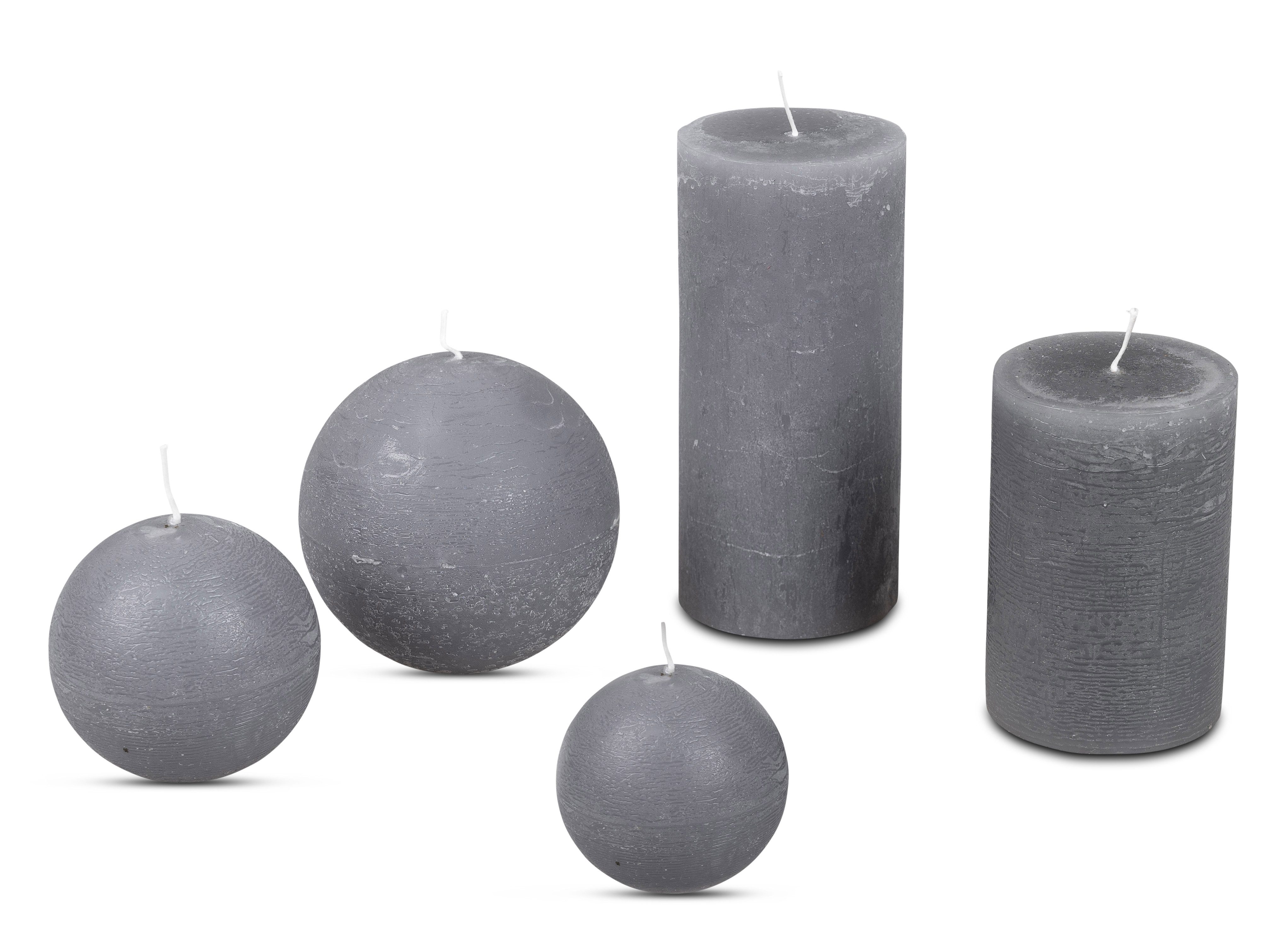 formano Stumpenkerze Antik Grey günstig online kaufen