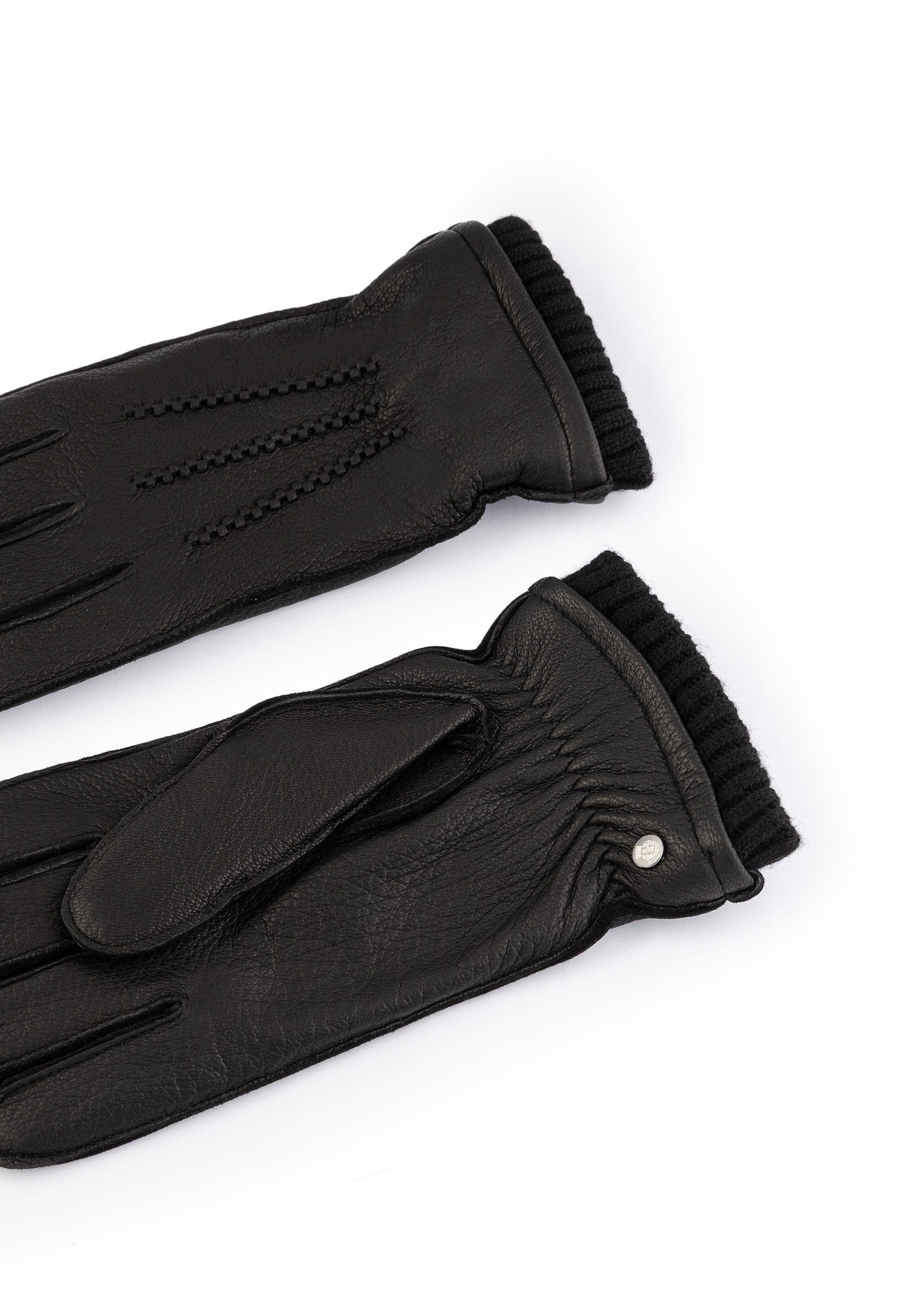 Roeckl Lederhandschuhe BRUGG Lederhandschuhe mit Strickbund