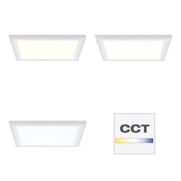 Lightbox LED Wandleuchte, Dimmfunktion, LED fest integriert, warmweiß - kaltweiß, CCT: verschiedene Weißtöne einstellbar,CCT Frame Light, LED Deckenlampe Aufbaupaneel weiß 40x40 Fernbedienung CCT dimmbar