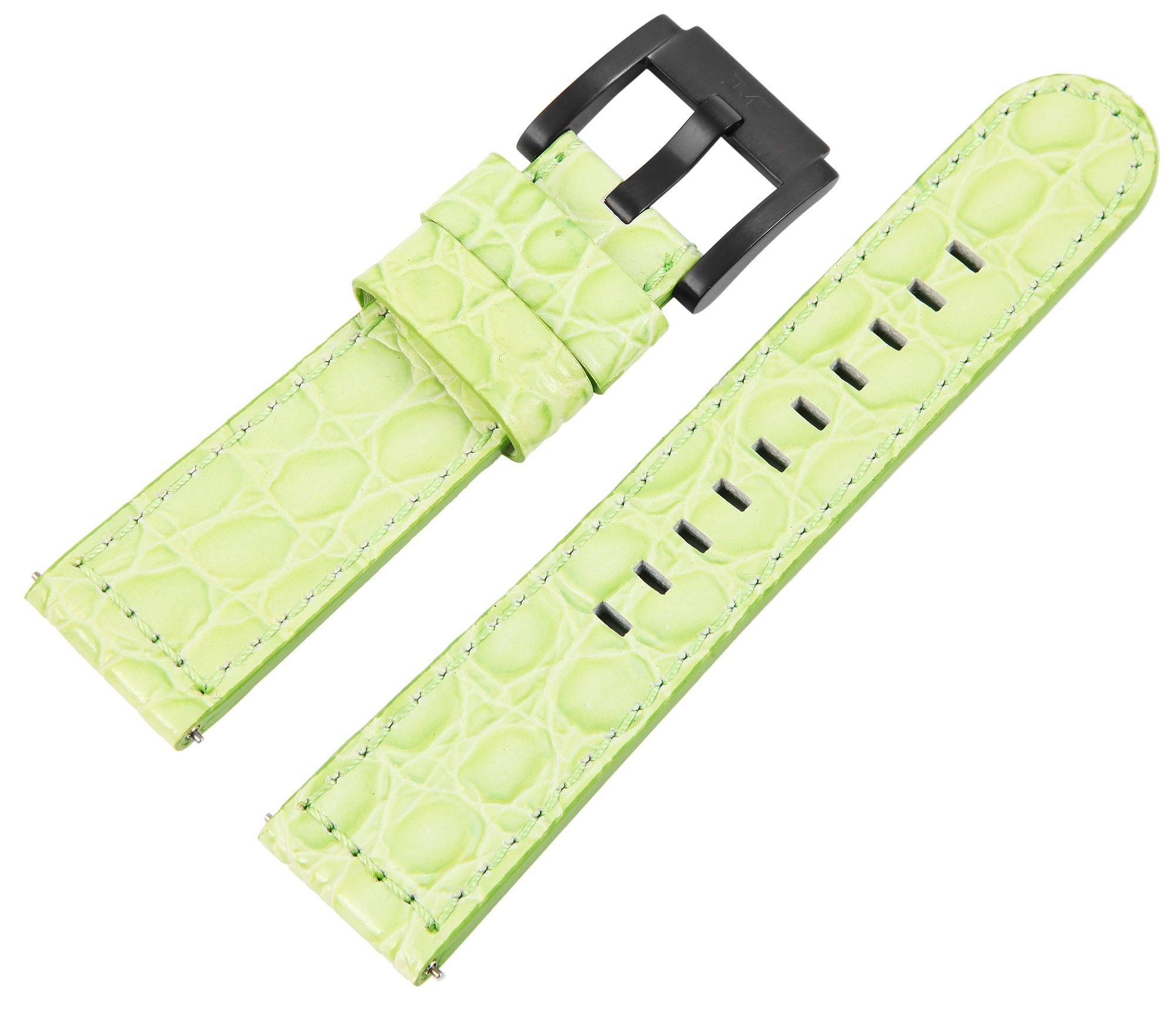 TW Steel Часыarmband 8400048 TW-Steel Echtleder-Uhrenarmband, hellgrün, 22 mm