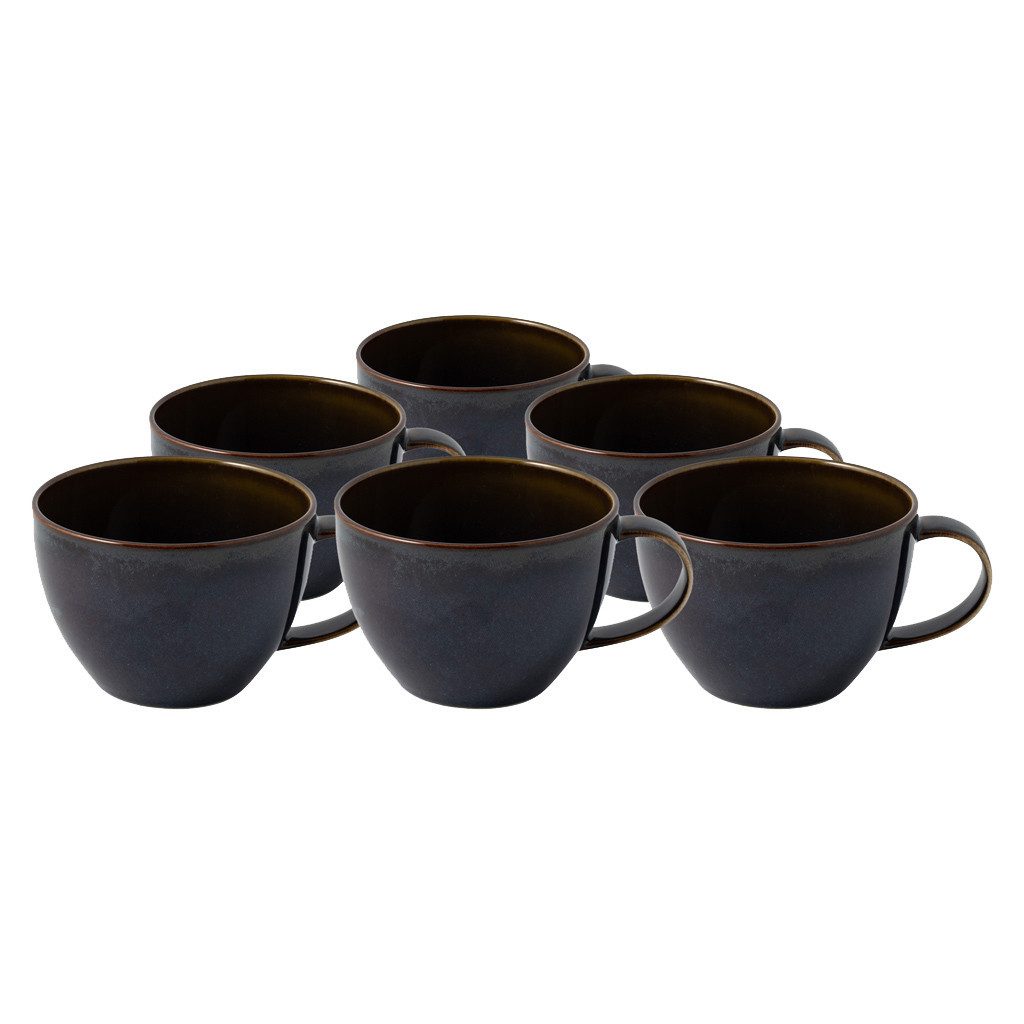 like. by Villeroy & Boch Tasse Crafted Tasse, 6-tlg., Porzellan, Premium Porcelain, 6 Stck, mikrow.- & spülm.sicher