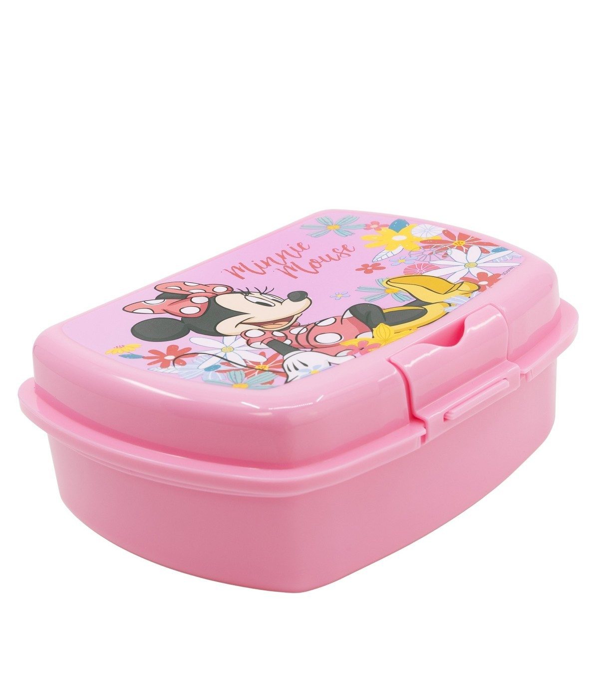 Disney Minnie Mouse Lunchbox Kinder Brotdose für unterwegs und Kindergarten, (Set, 1x Deckel, 1x Schale)