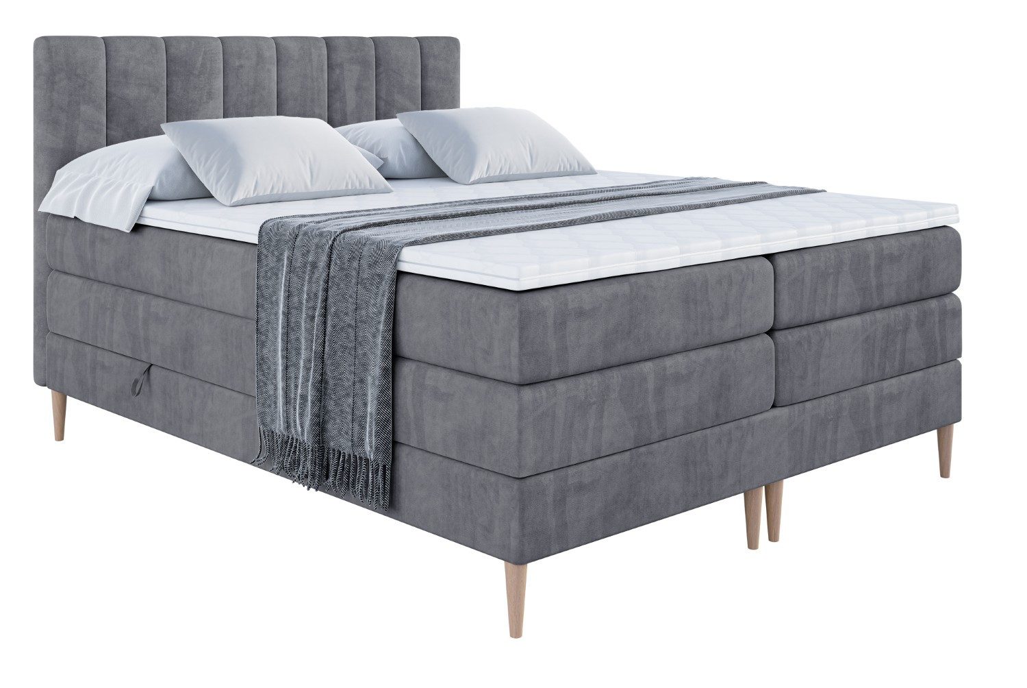 ALTDECOR Boxspringbett OTTA-F KING (Multipocket-Matratze H4, günstig online kaufen