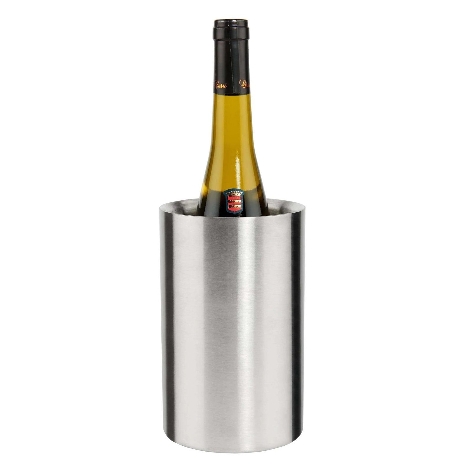 HAC24 Weinkühler Sektkühler Wein Sekt Flaschenkühler, Edelstahl doppelwandig Höhe 18 cm Ø 12,2 cm – Bild 3 von 3