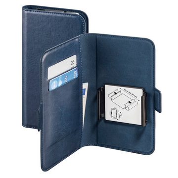 Hama Smartphone-Hülle Booklet Smart Move Universal, 4,7-5,1 Zoll, Kunstleder, klappbar, Blau 11,9 cm (4,7 Zoll)