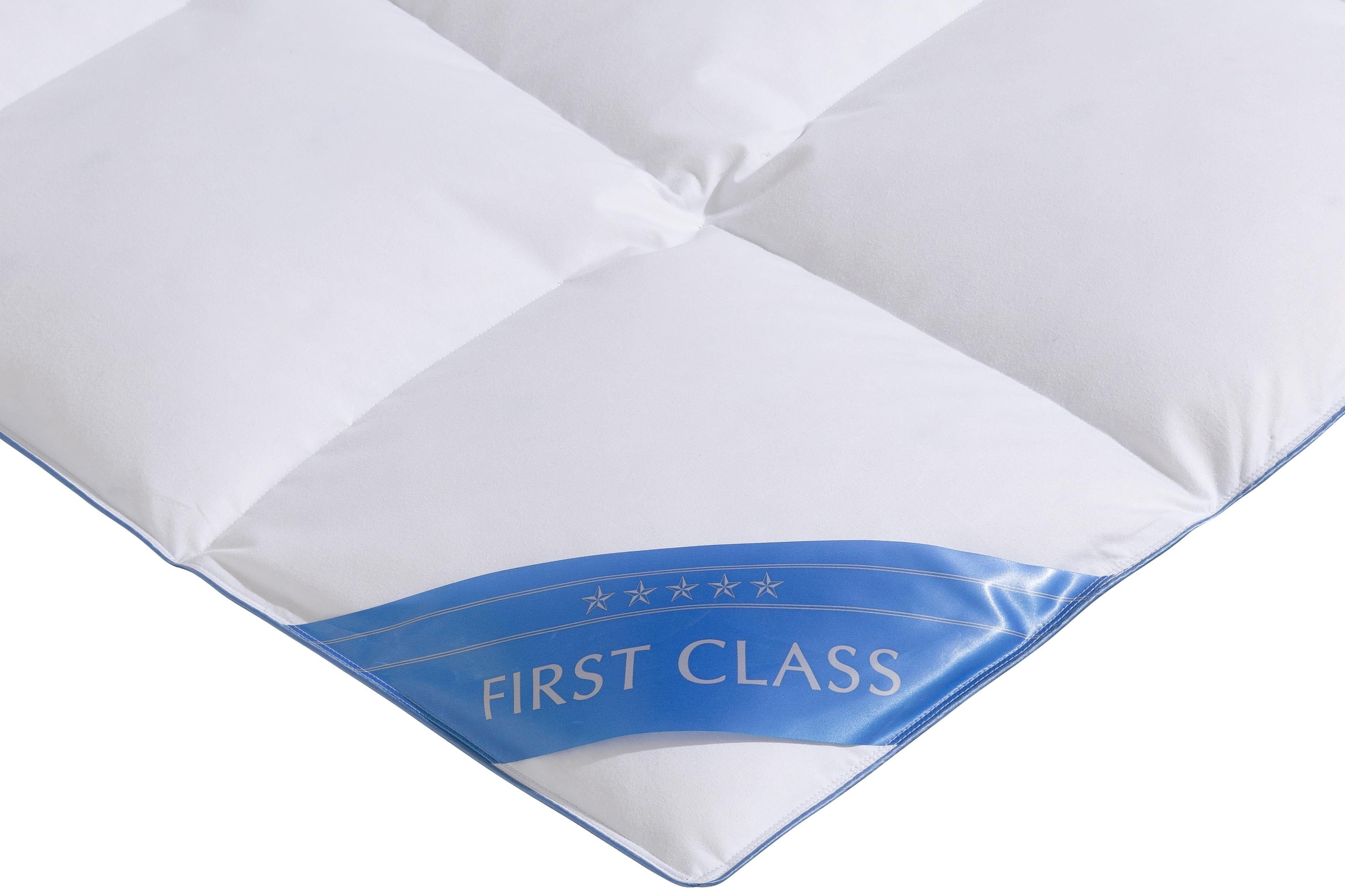 Hanse by RIBECO Daunenbettdecke Lina, Füllung: 90% Daunen & 10% Federn, Bezug: 100% Baumwolle, Hochwertiges Naturprodukt!