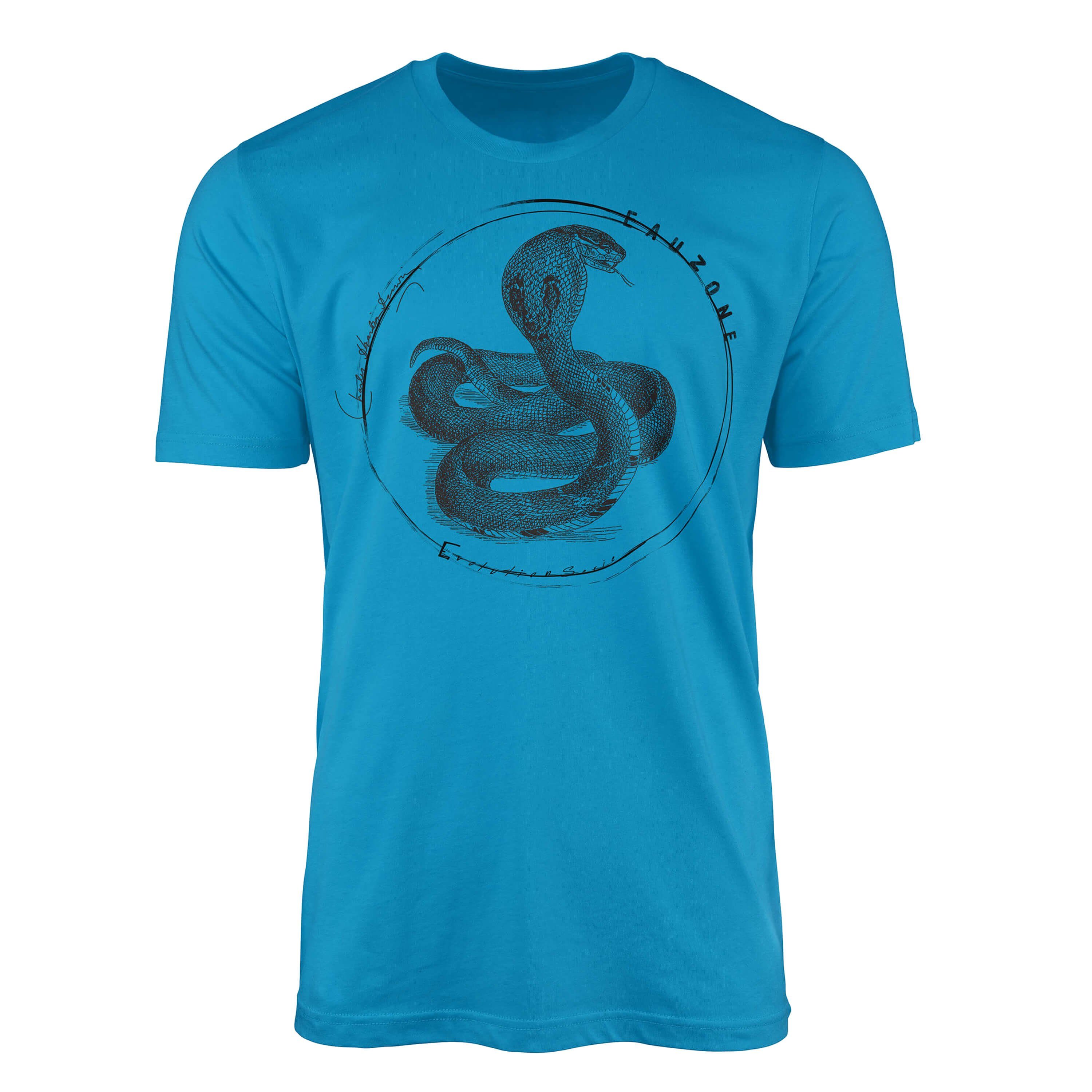 Sinus Art T-Shirt Evolution Herren T-Shirt Kobra Atoll