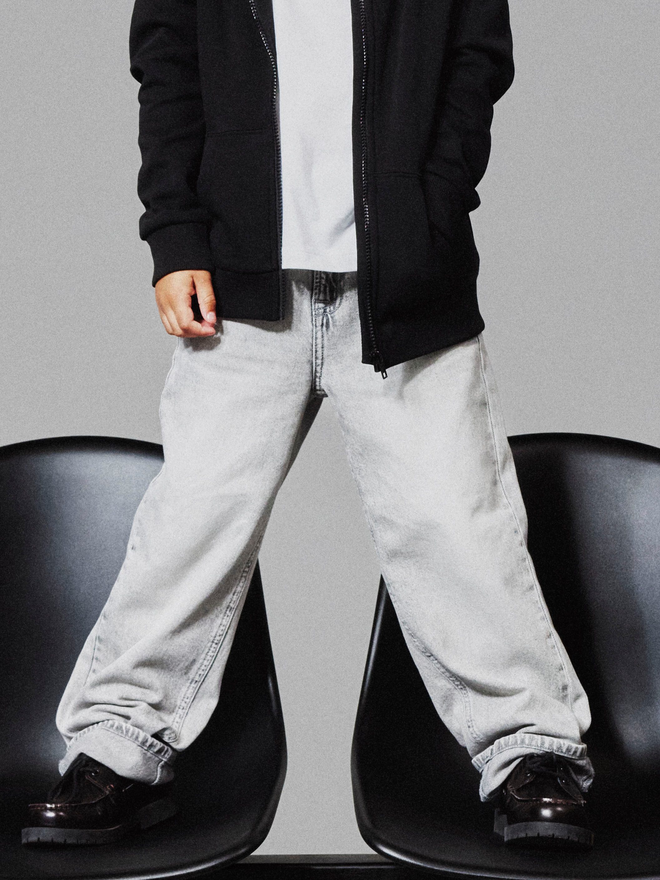 Name It Straight-Jeans NKMRYAN – Jeans mit geradem Bein, strapazierfähig unifarben, casual, straight fit, Denim/Jeans