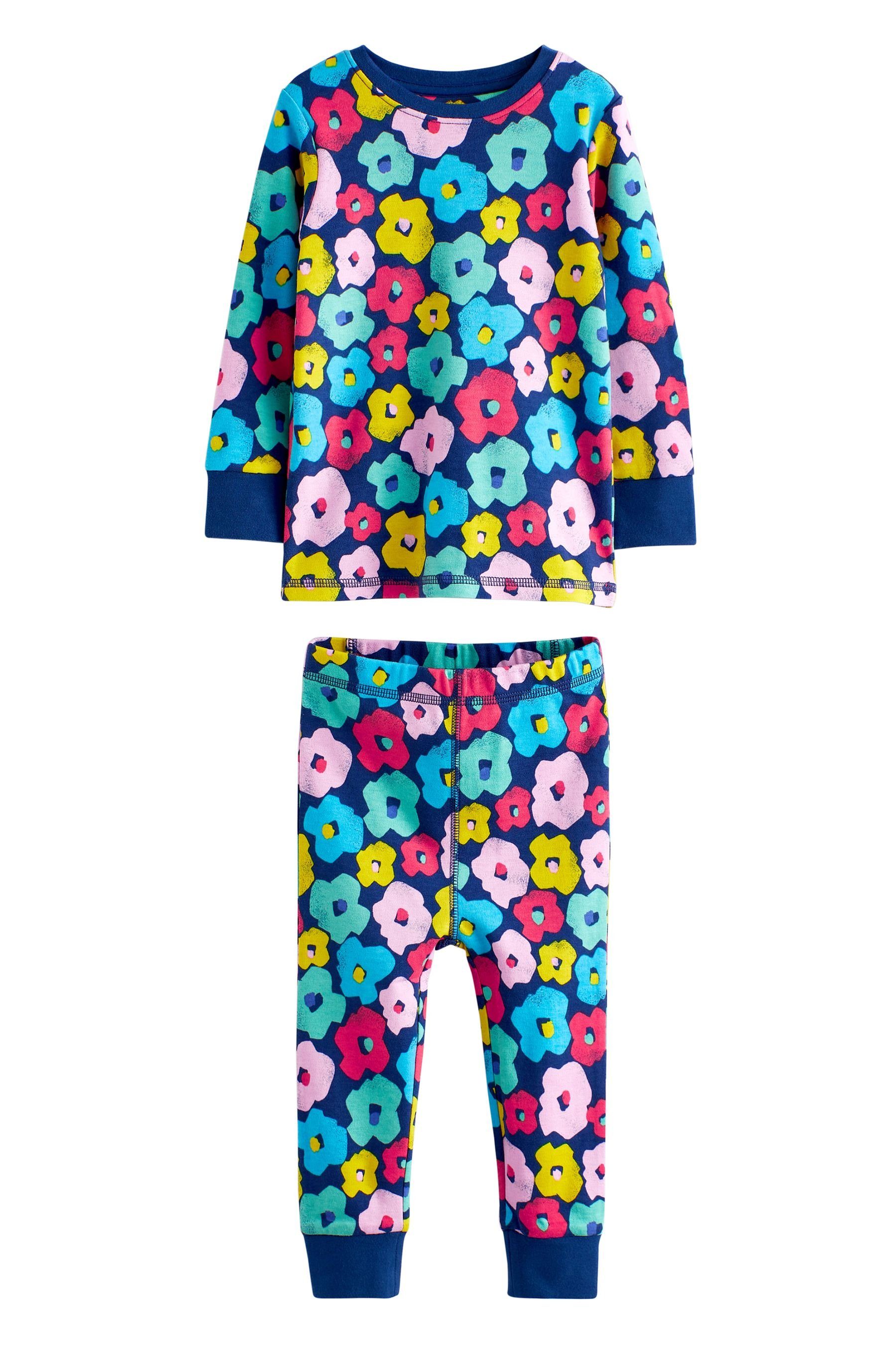 Next Pyjama Kuschelige Pyjamas mit tlg) Figurenmotiv, Multi Character (6 Floral Bright 3er-Pack