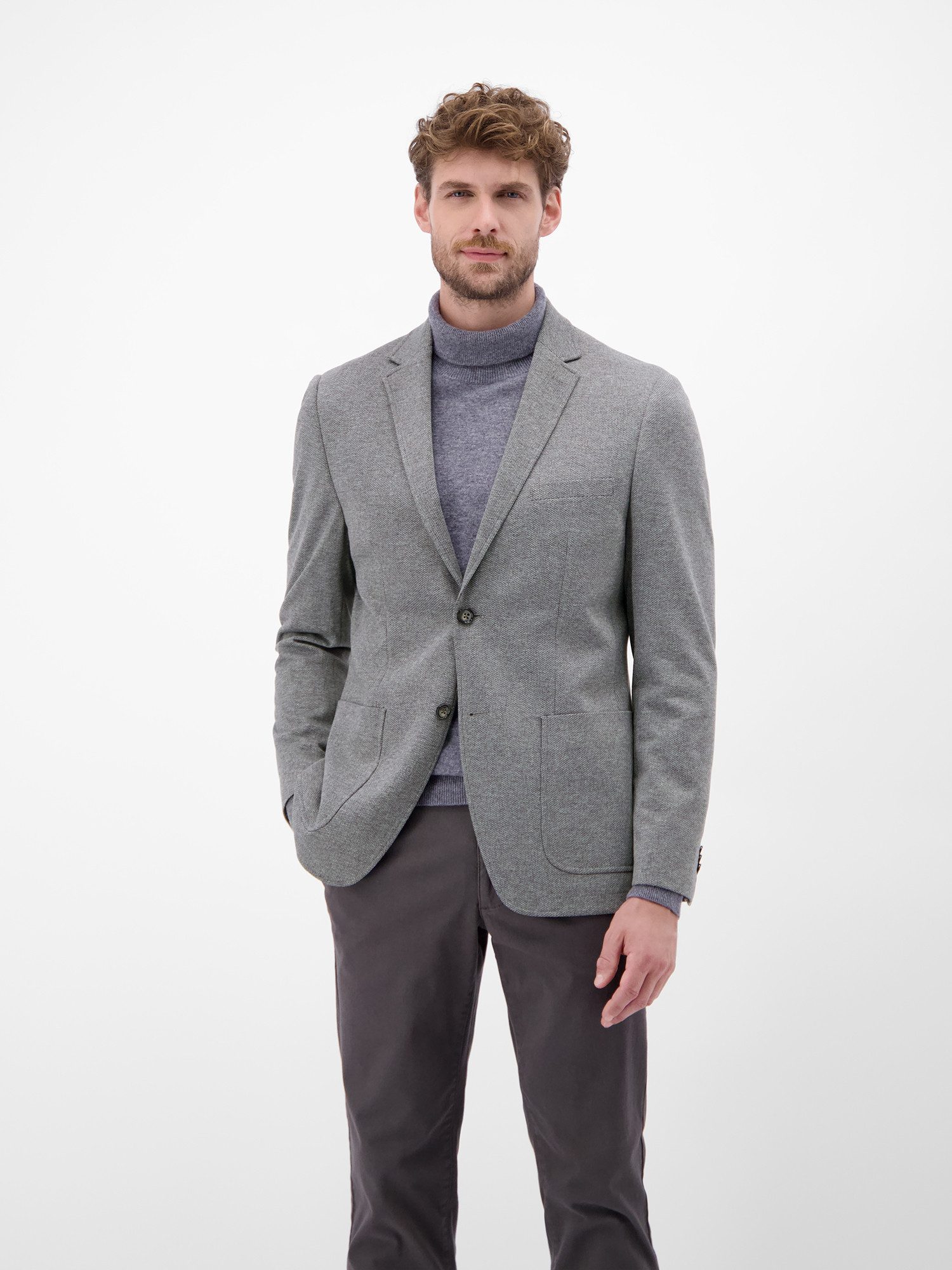 LERROS Jerseysakko LERROS Jerseyblazer in Strickoptik