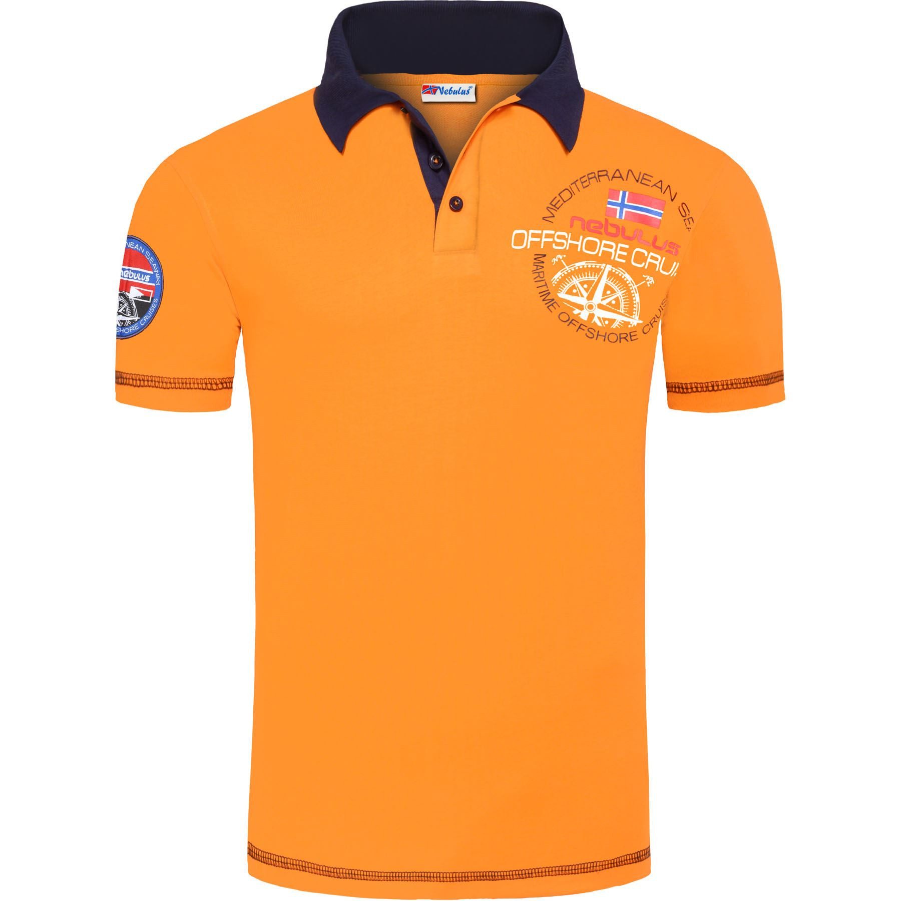 Nebulus Poloshirt CRAIG, P5273 - Herren, orange, M