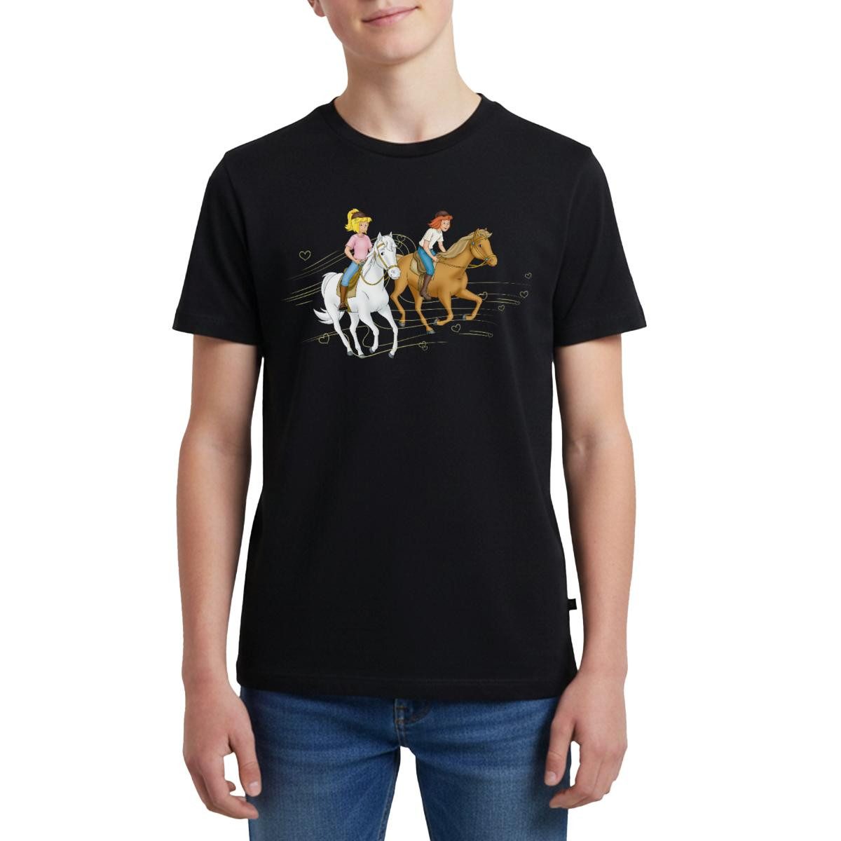 T-Shirt Bibi Und Tina Ausritt Mit Amadeus Und Sabrina Teenager Premium T-Shirt