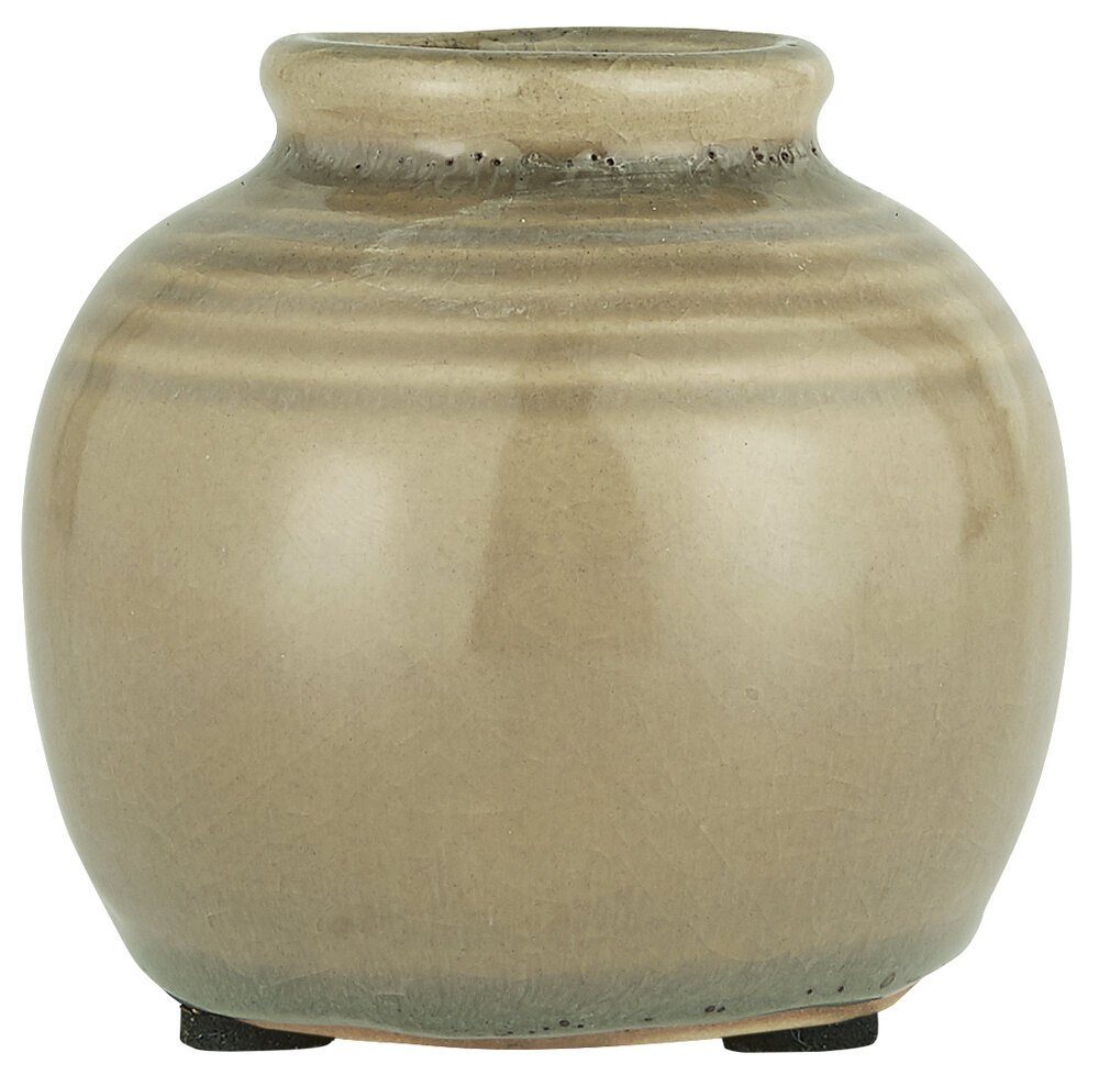 Ib Laursen Dekovase Mini Vase Rillen sand