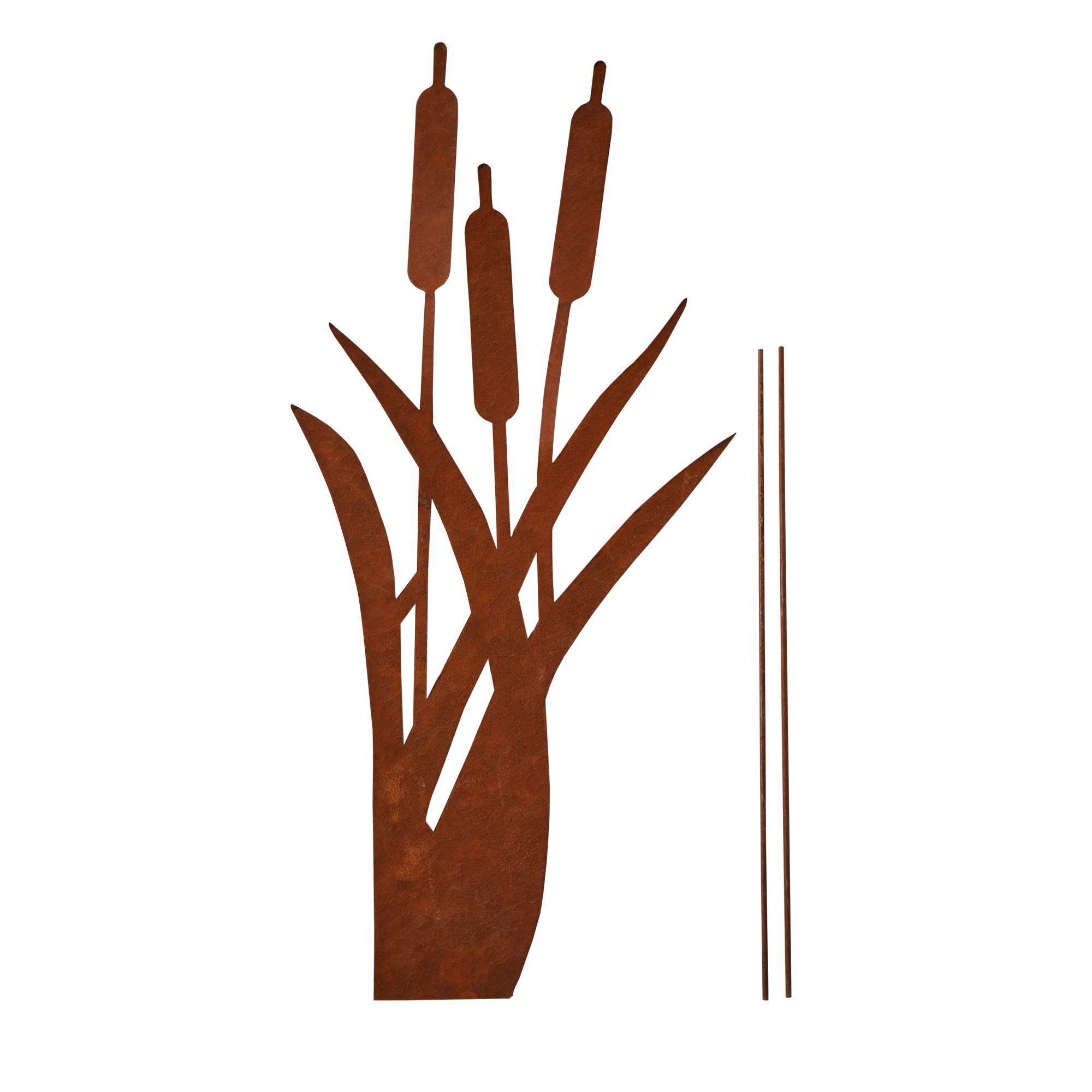UNUS GARDEN Gartenstecker Stecker Rost Schilfgräser günstig online kaufen