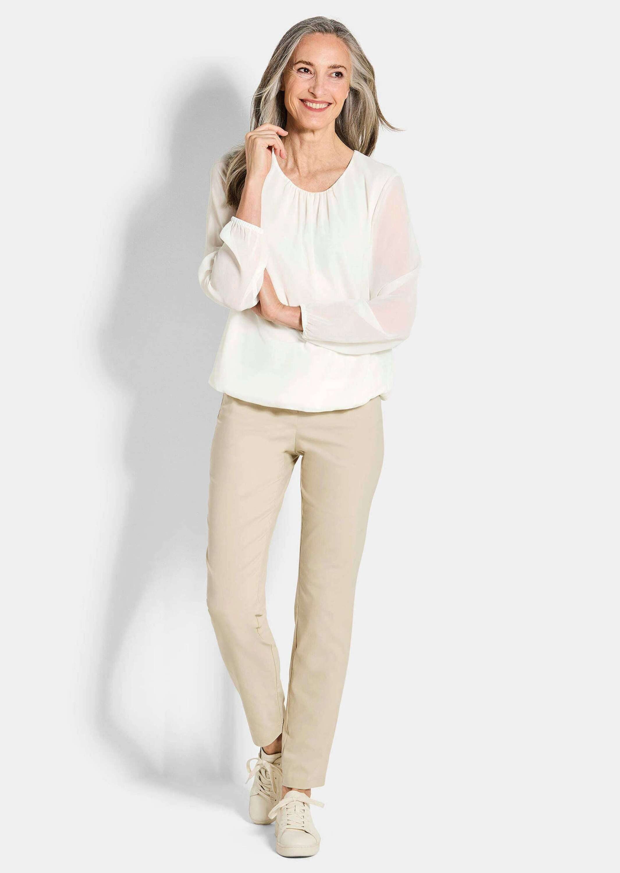 GOLDNER Klassische Bluse Elegante Bluse aus Chiffon günstig online kaufen