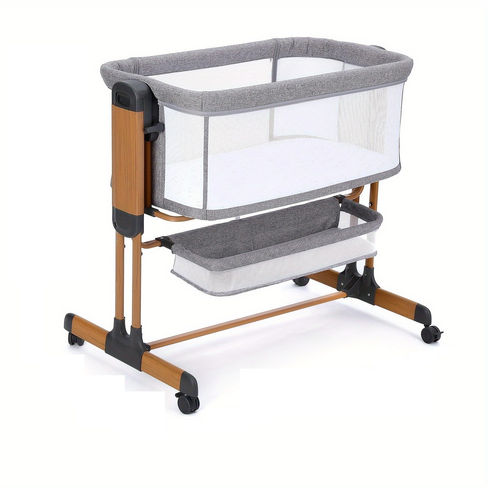 YOLEO Beistellbett 3 in 1 Babybett Babywiege für Neugeborene, Schaukelbettc günstig online kaufen