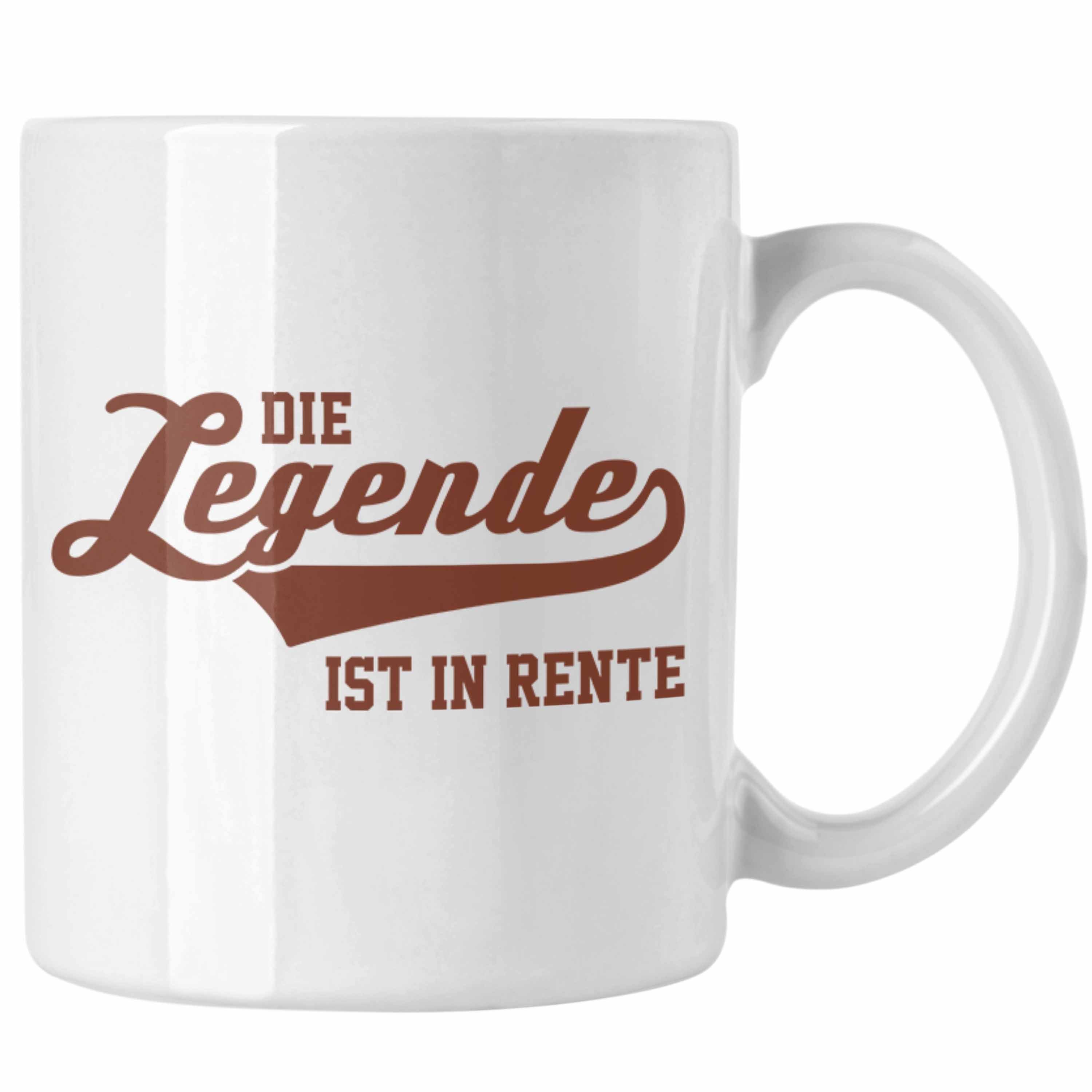 Mann Renter Trendation Geschenk Renteneintritt Rentnerin Sprüche Tasse Weiss Tasse Frau Trendation - Rente Lustig Ruhestand Abschiedsgeschenk