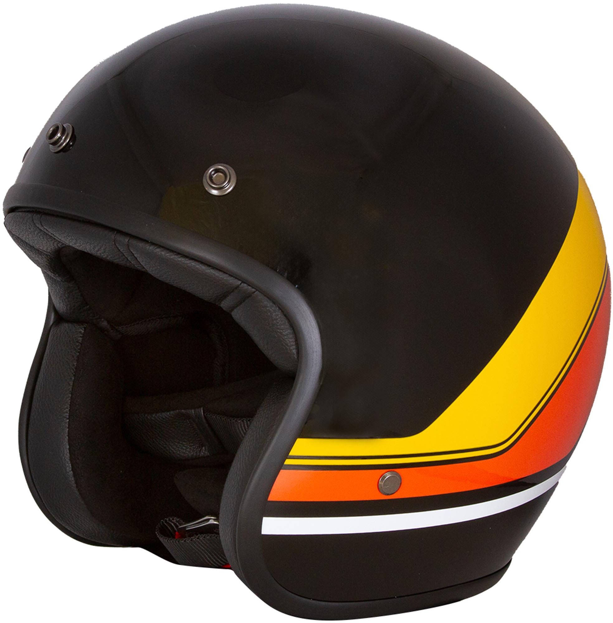 Merlin Motorradhelm Blackbird Aether Jethelm, geeignet für Brillenträger