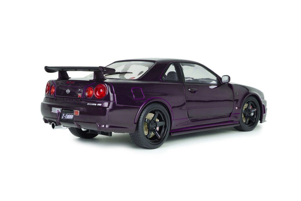 Solido Modellauto Nissan Skyline R34 GT-R Z Tune 1999 lila, Maßstab 1:18