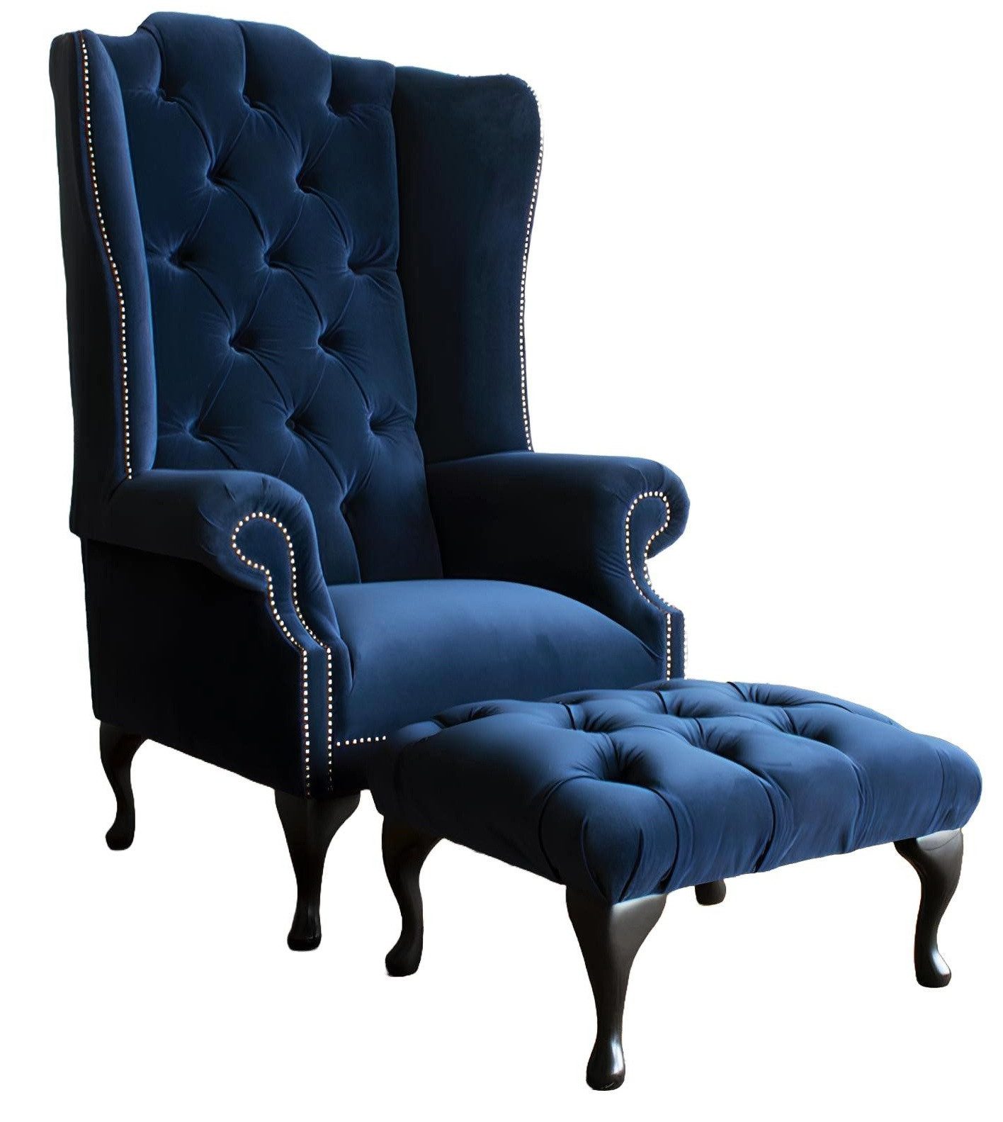 Xlmoebel Ohrensessel Samt Lounge Sessel in edlem Design für stilvolles Entspannen (1-St., Sessel), Hergestellt in Europa
