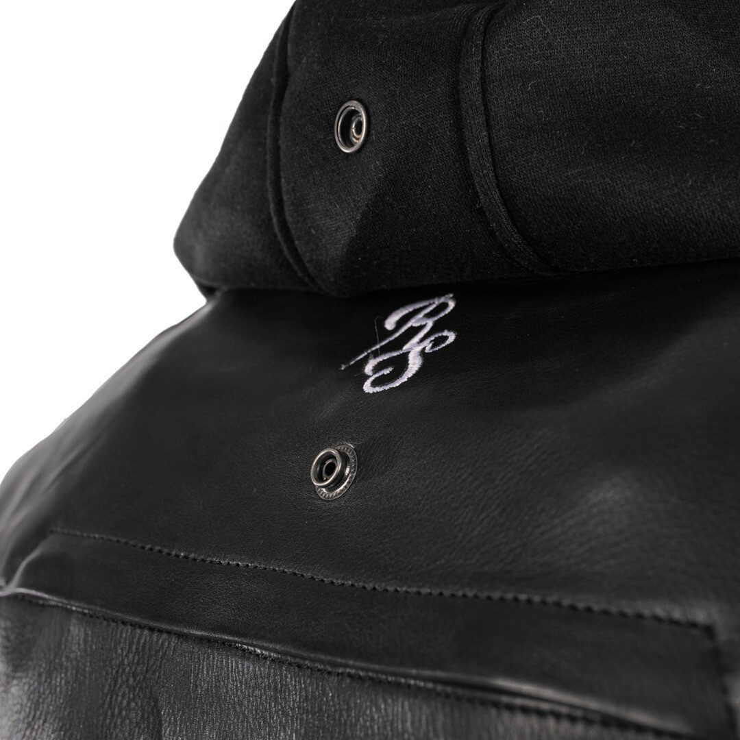 Rusty Stitches Motorradjacke Super Jari Hooded V2 Motorrad Lederjacke