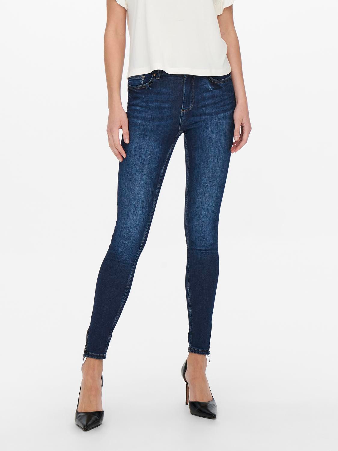 ONLY Skinny-fit-Jeans ONLBLUSH MID SKINNY ANKLE ZIP DNM BOX günstig online kaufen