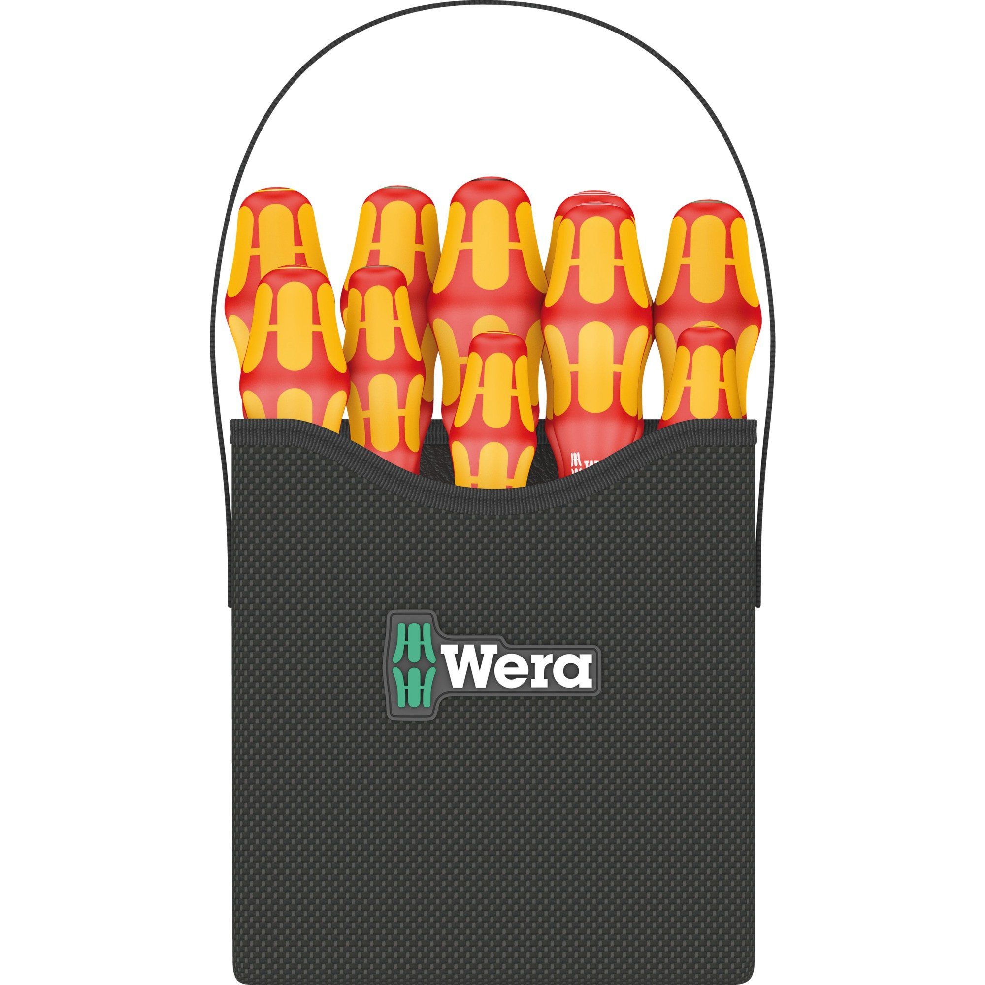 Wera Werkzeugset Wera Schraubendreher-Satz Kraftform 2go 100 VDE, (11-tlg)