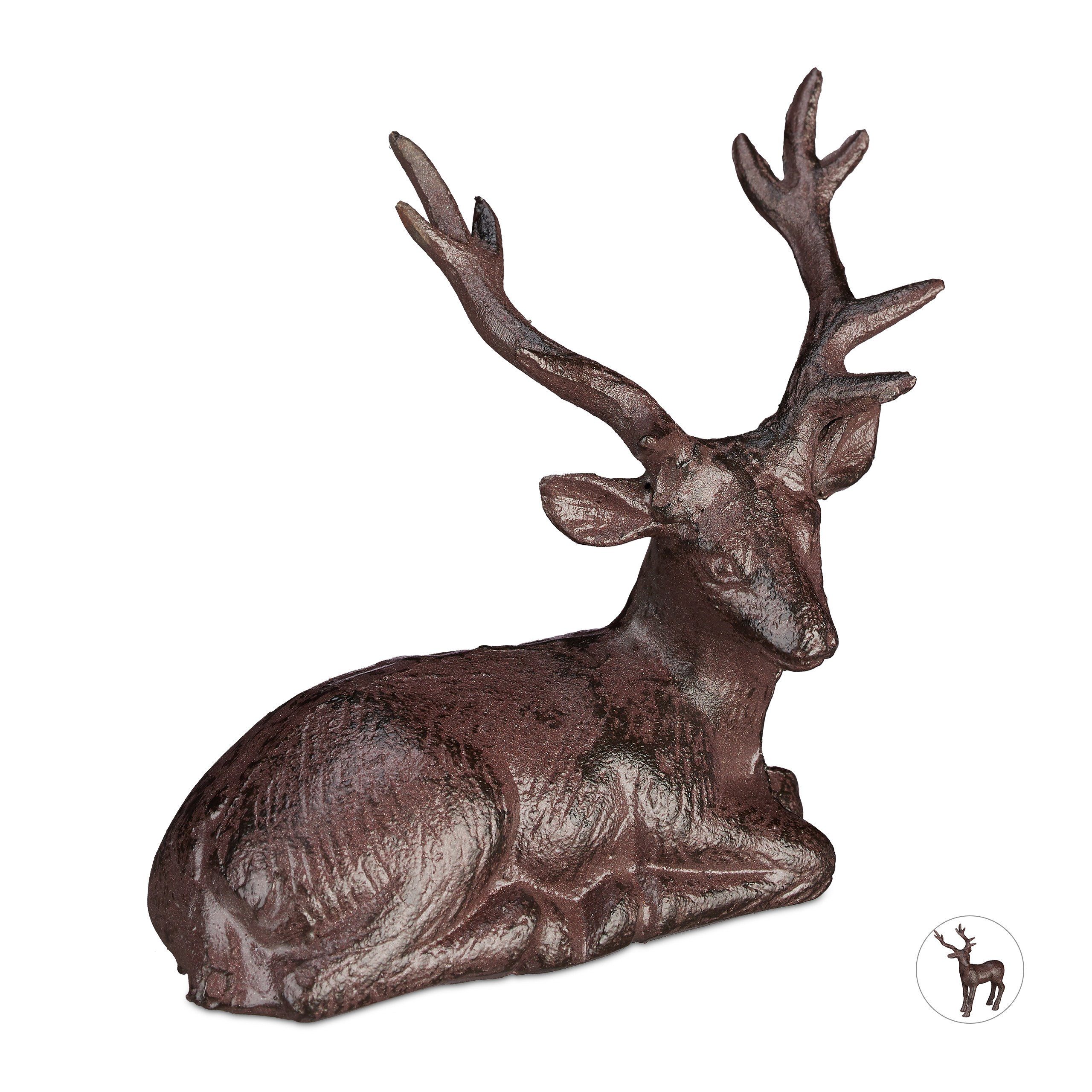 Tierfigur Hirsch Figur Garten