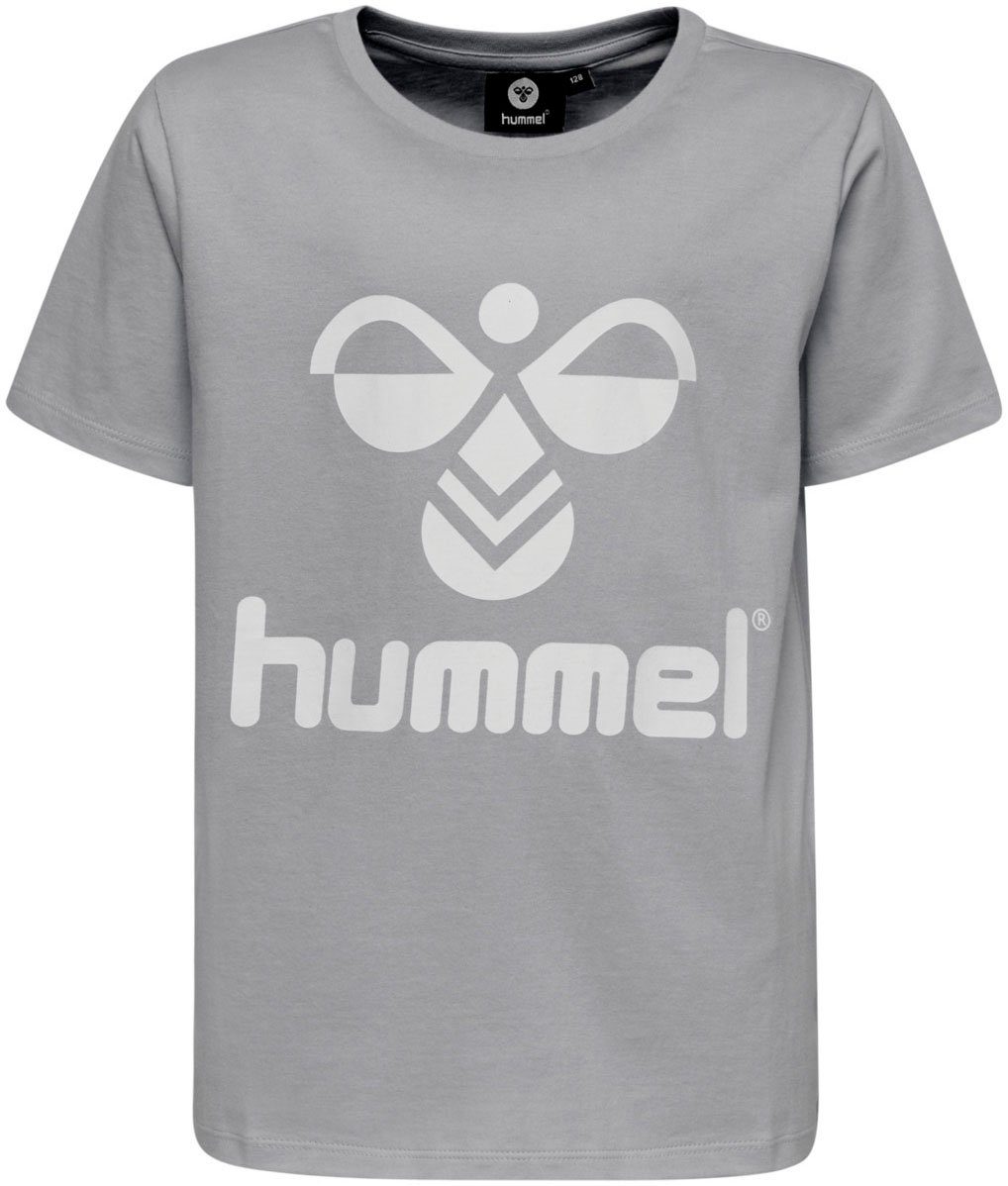 HMLTRES T-SHIRT T-Shirt Sleeve hummel Short melange grey für Kinder - (1-tlg)