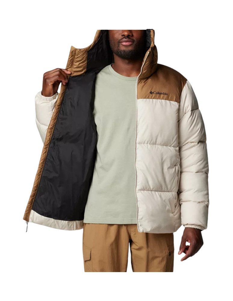 Columbia Winterjacke Puffect II Hooded (Thermarator Isolierung, wasserdicht) beige/braun