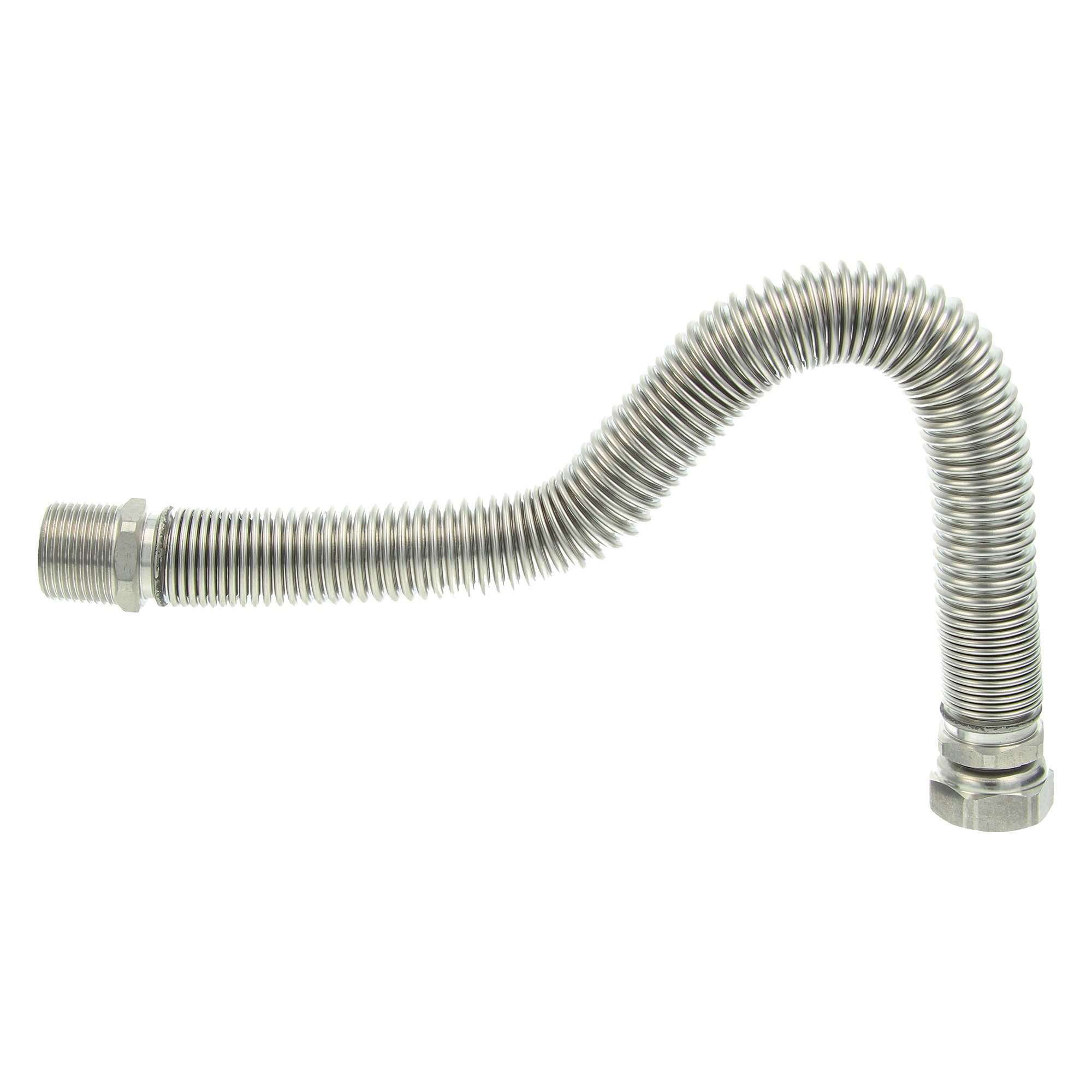 Tecuro Flexschlauch 3/8 ÜWM X 3/8 ÜWM - 300mm Trinkwasserschlauch Mit 90° Bogen