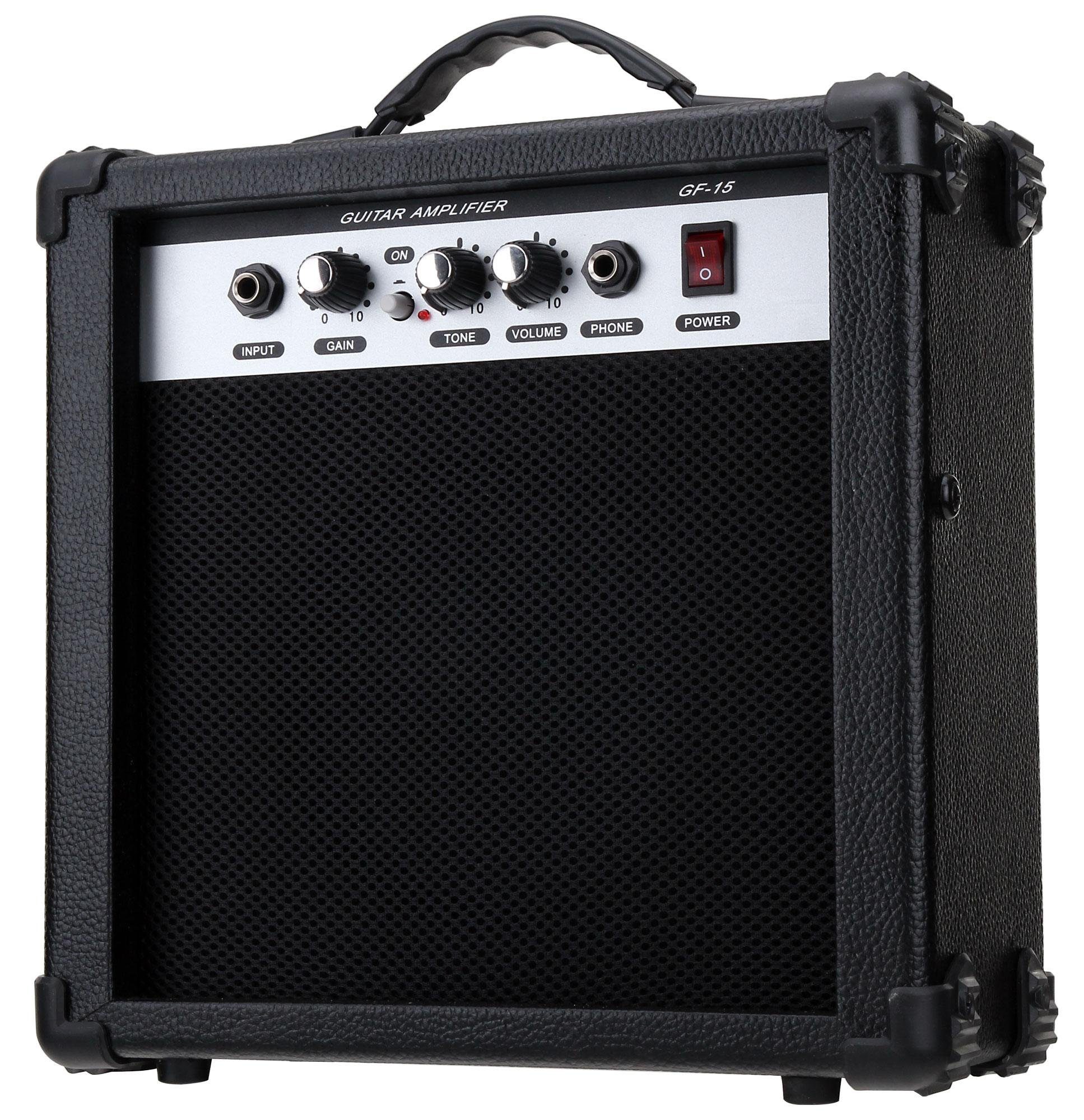 Rocktile E-Gitarre Banger's elektrische Gitarre Single Cut Komplettset, Banger's Set, inkl. Verstärker, Tasche, Kabel, Gurt, Schule, inkl. Verstärker, Tasche, K – Bild 4 von 5