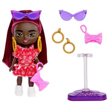Mattel GmbH Anziehpuppe Barbie Extra Mini Minis Puppe mit burgunderroten Haaren