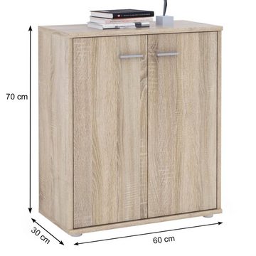 CARO-Möbel Highboard TOMMY, Sideboard Kommode mit Einlegeboden