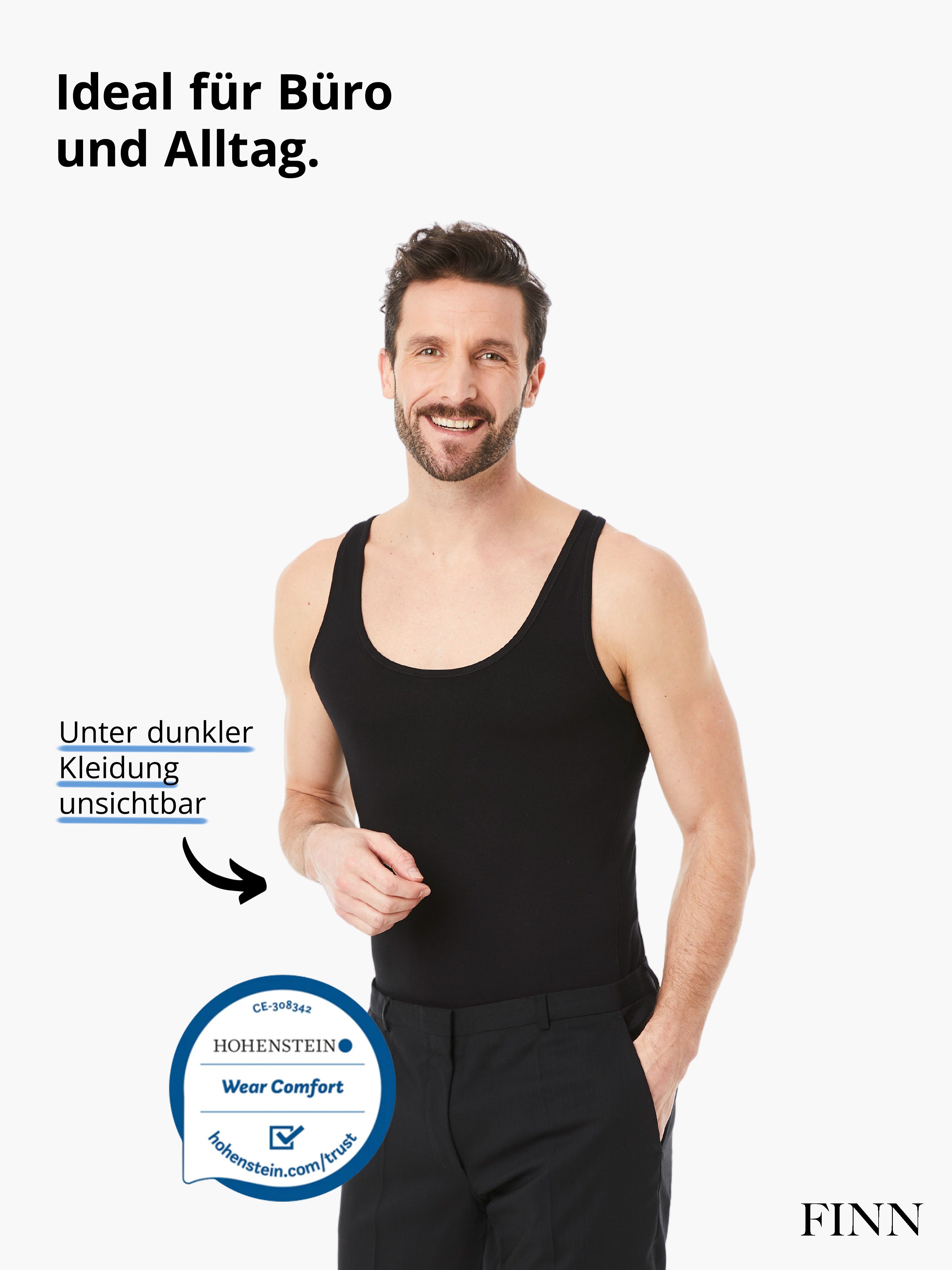 FINN Design Achselhemd Business Unterhemd Herren Ärmelloses Tank-Top Das perfekte Achsel-Shirt für Männer unter Hemd und Anzug