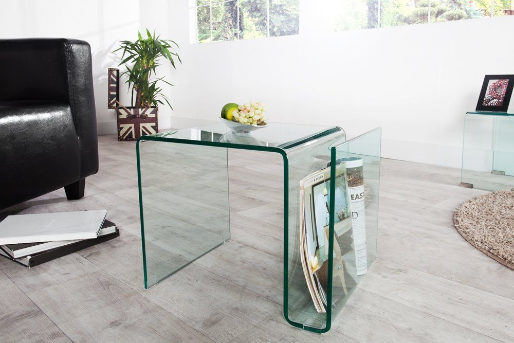 riess-ambiente Couchtisch FANTOME 50cm transparent, Wohnzimmer · eckig · Gl günstig online kaufen