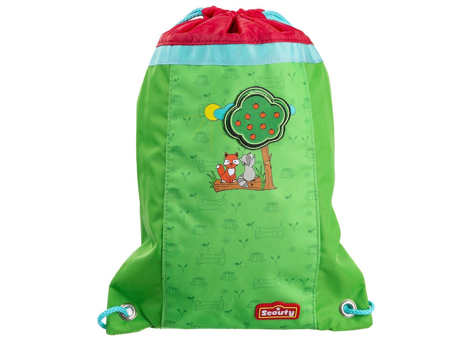 Scout Kinderrucksack Sporty Turnbeutel 4 Liter, wasserabweisend Forest Friends