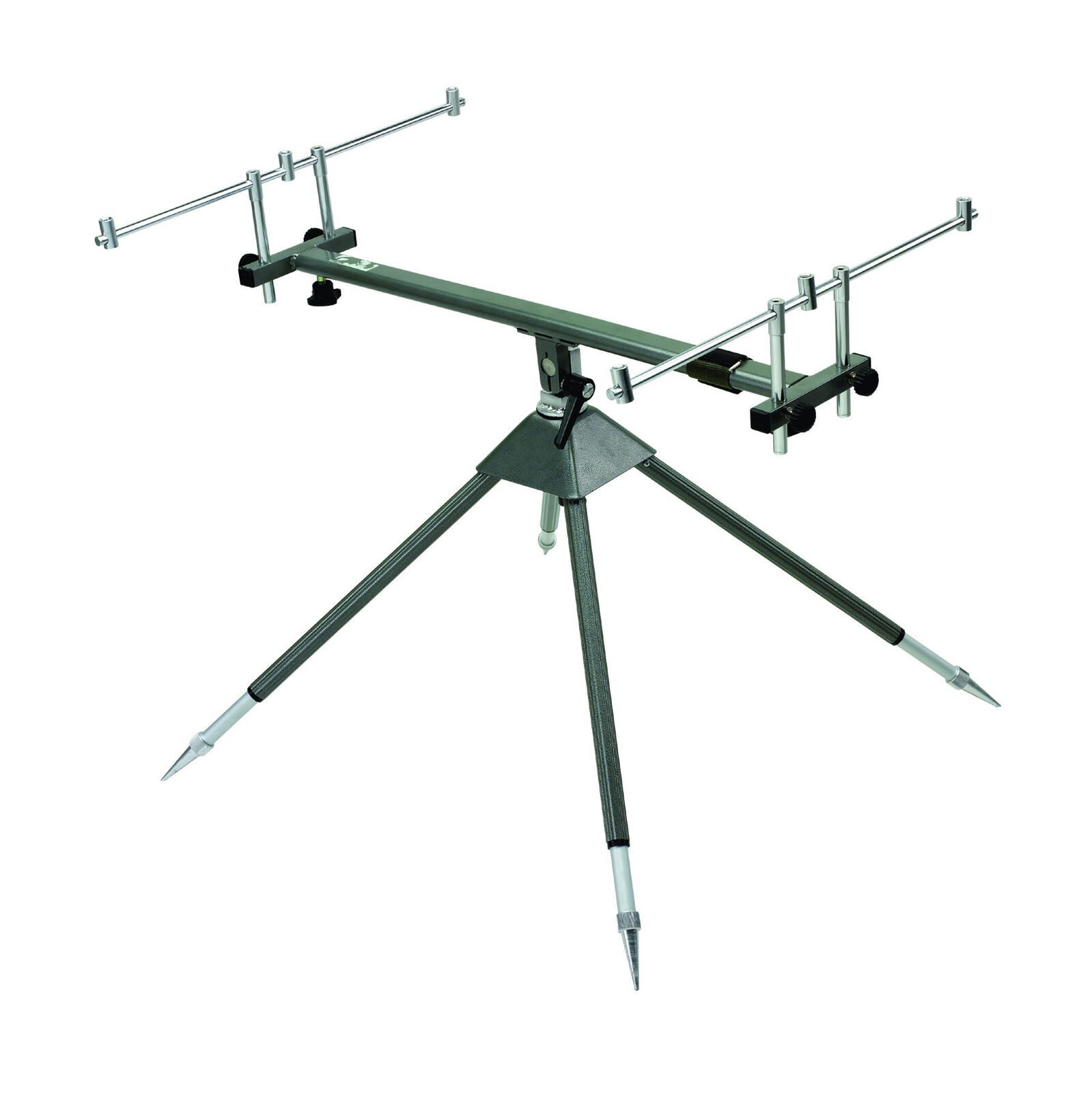 Rutenhalter Aluminium Rod Pod mit vier Füßen 4 Ruten inkl. Tasche