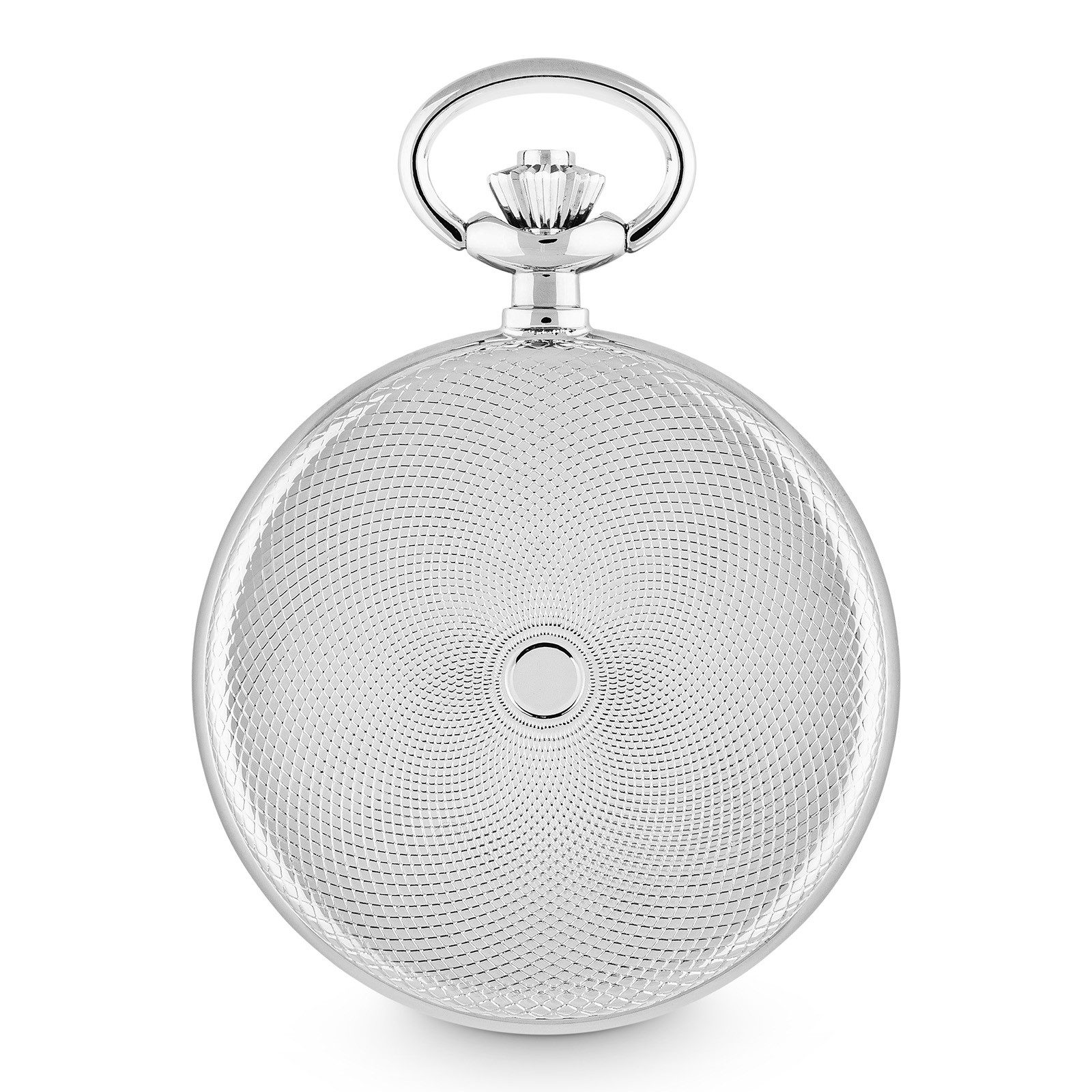 Hermann Jäckle Taschenuhr Freiburg Quarz, dezentrale Sekunde, 48 mm mit Kette und Reiseetui