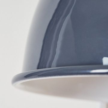 hofstein Wandleuchte »Bier« Wandlampe aus Metall in Grau und Weiß, ohne Leuchtmittel, mit verstellbarem Lampenschirm, E27, mit An- & Ausschalter