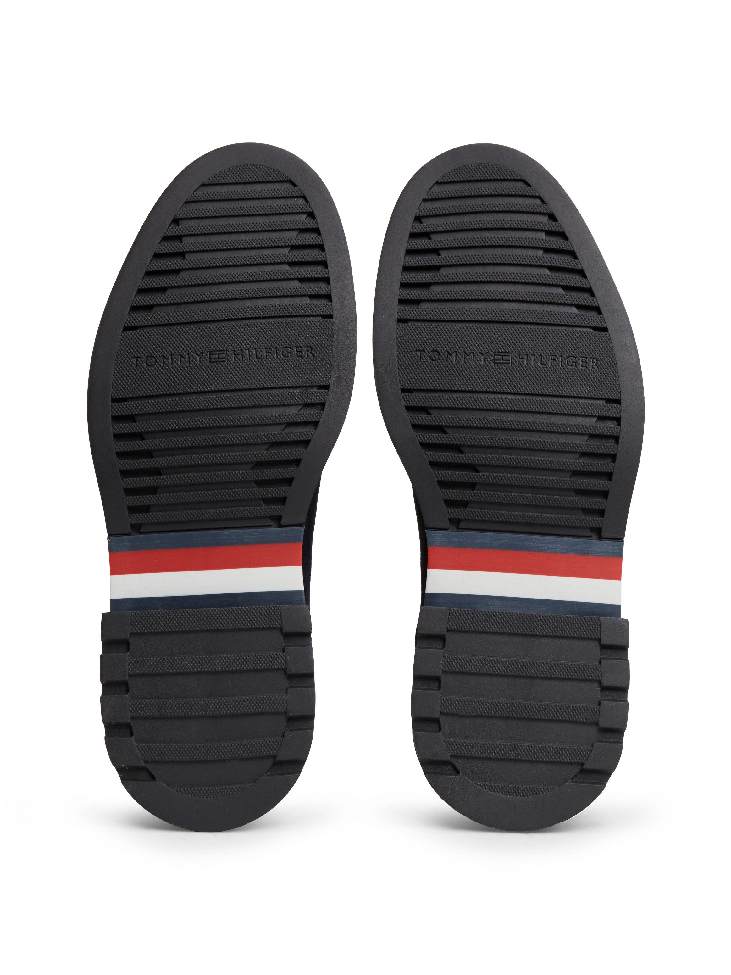 Tommy Hilfiger CORPORATE CASUAL SUEDE CHELSEA Chelseaboots Blockabsatz, Stiefelette mit praktischer Anziehlasche, schmale Form – Bild 3 von 5