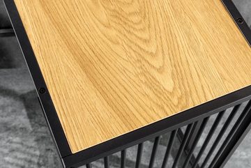 riess-ambiente Beistelltisch ARCHITECTURE 65cm natur / schwarz (Einzelartikel, 1-St), Wohnzimmer · Holz-Optik · Metall · Laptoptisch · Industrial Design