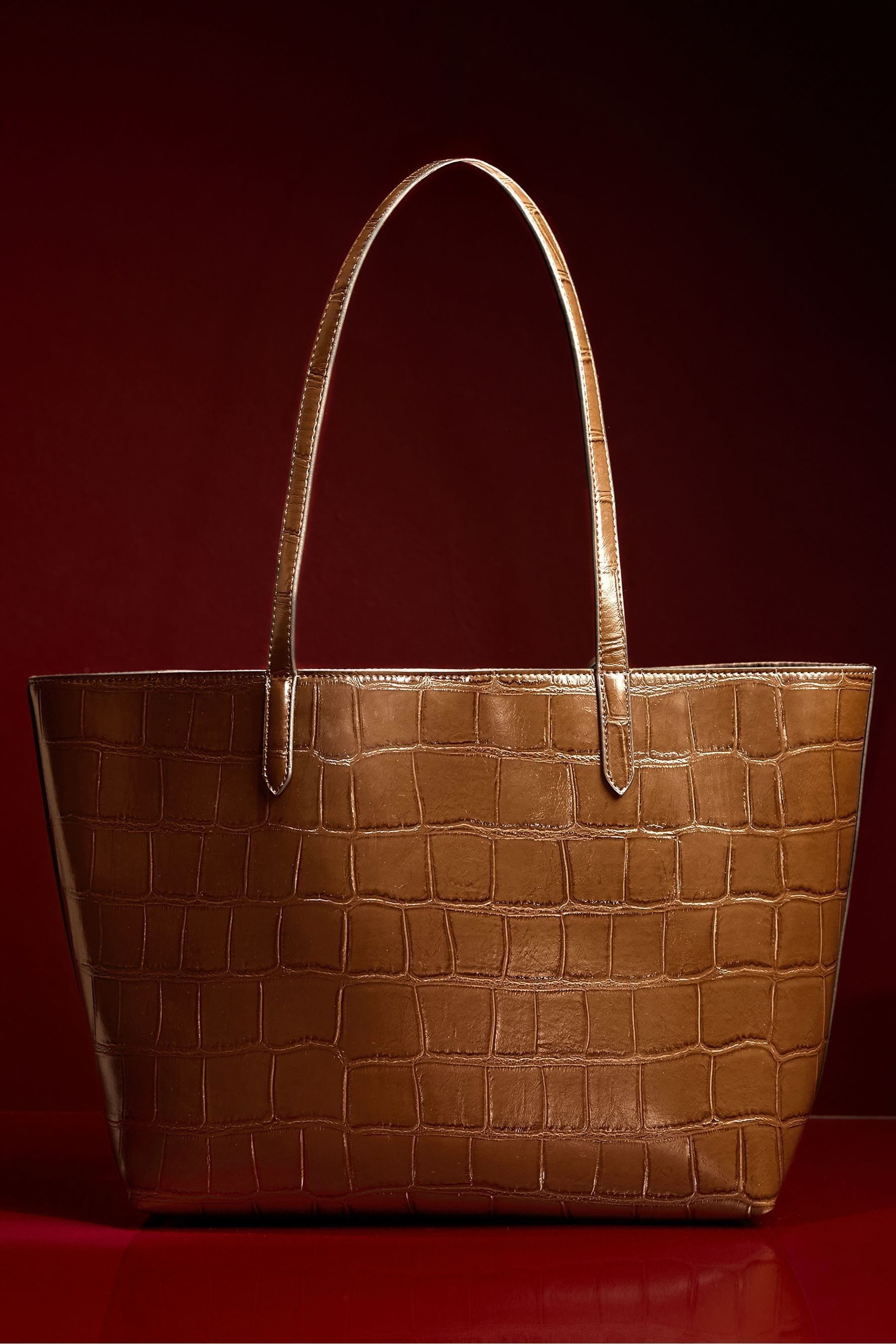 LIPSY Einkaufsbeutel Lipsy Shopper-Tasche in Kroko-Optik günstig online kaufen