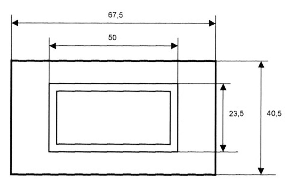 PeakTech Spannungsprüfer Digital Einbau Voltmeter, Amperemeter 2000 Counts